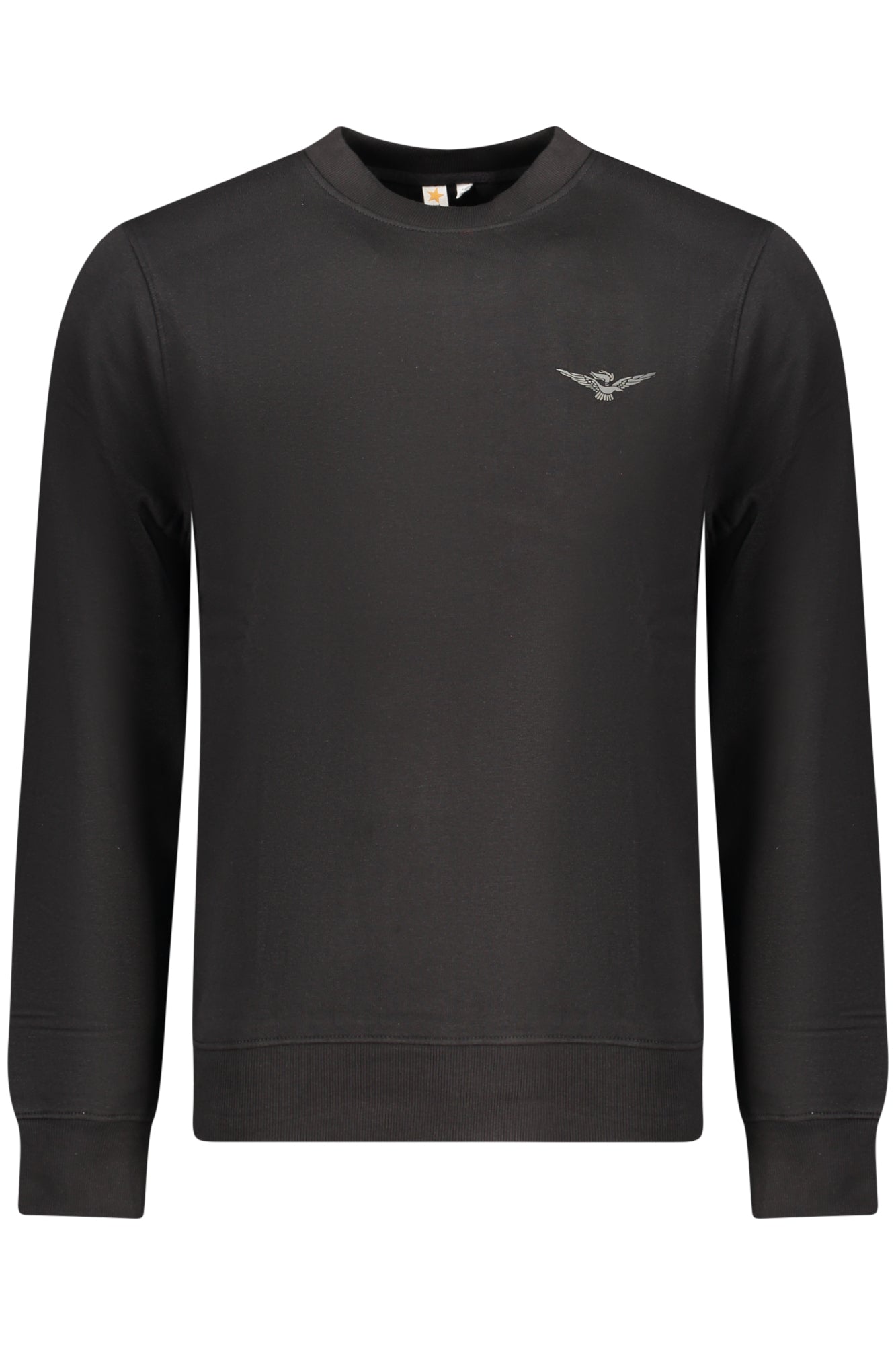 SUDADERA NEGRA CON CREMALLERA PARA HOMBRE DE LA ACADEMIA MILITAR 