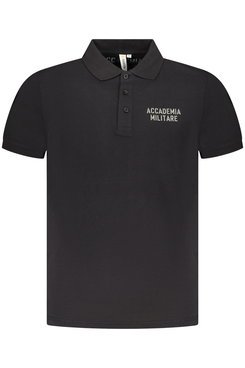 POLO DE MANGA CORTA PARA HOMBRE DE LA ACADEMIA MILITAR, NEGRO 