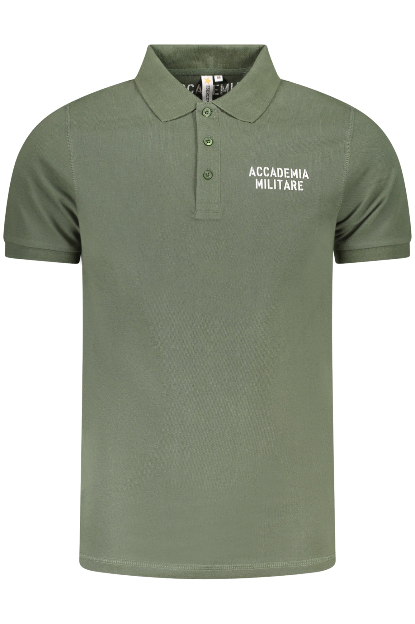 POLO DE MANGA CORTA PARA HOMBRE DE LA ACADEMIA MILITAR, VERDE 