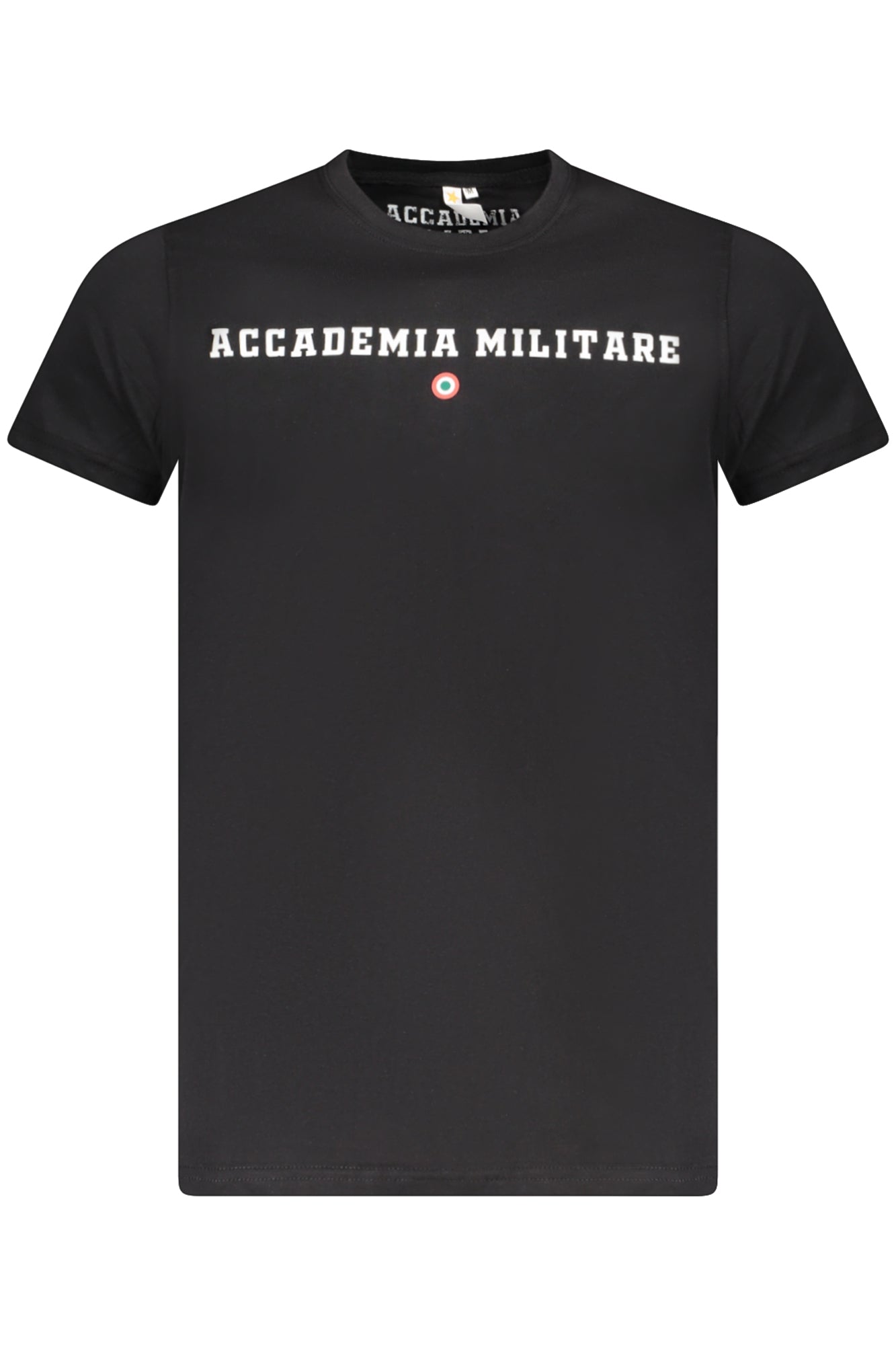 CAMISETA DE MANGA CORTA NEGRA PARA HOMBRE DE LA ACADEMIA MILITAR 