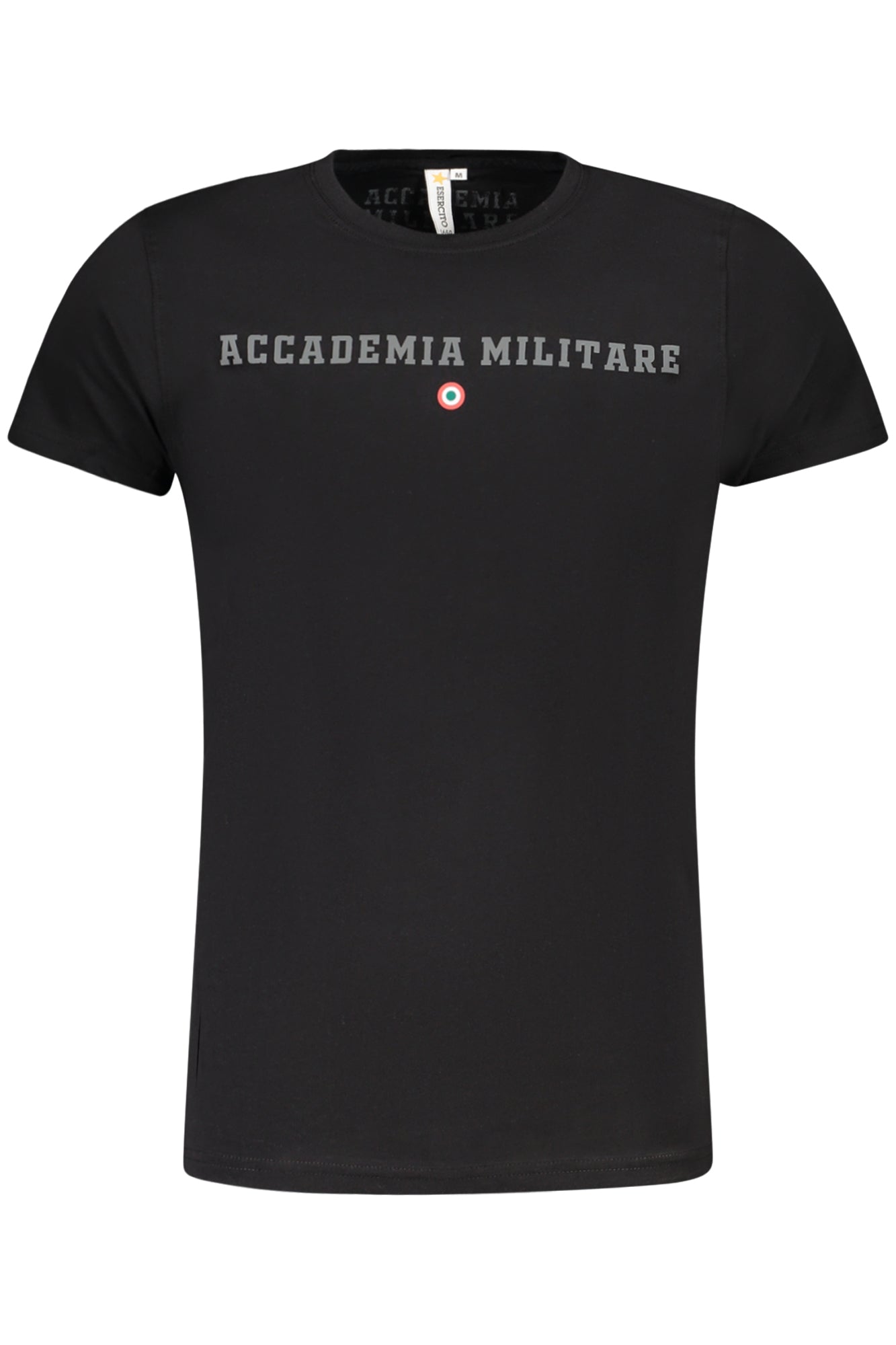 CAMISETA DE MANGA CORTA NEGRA PARA HOMBRE DE LA ACADEMIA MILITAR 