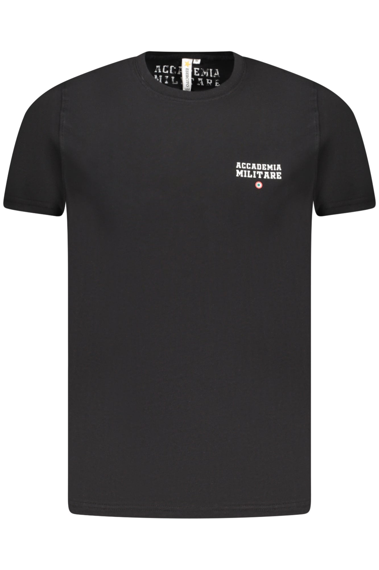 CAMISETA DE MANGA CORTA NEGRA PARA HOMBRE DE LA ACADEMIA MILITAR 