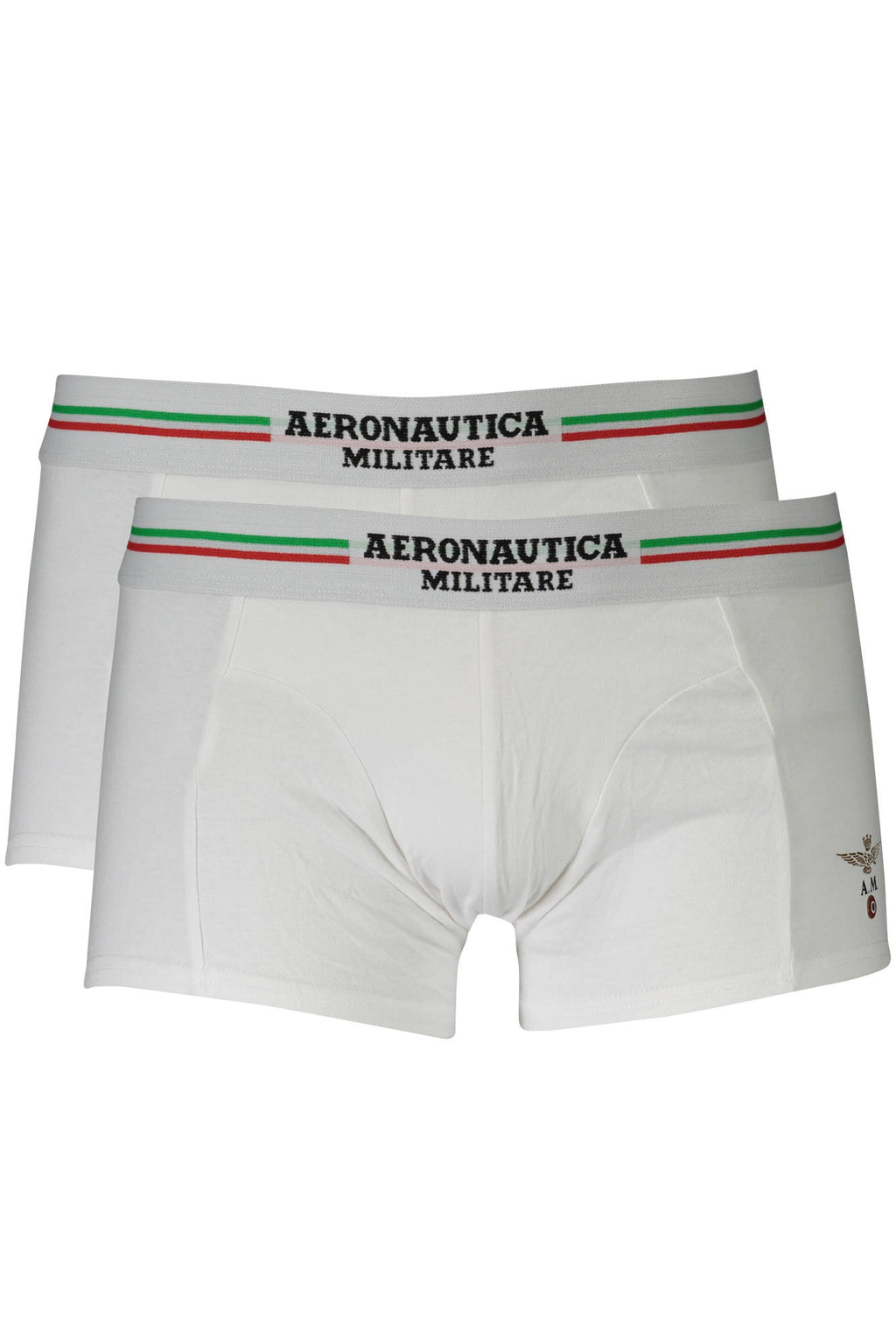 AERONAUTICA MILITARE MEN'S WHITE BOXER 