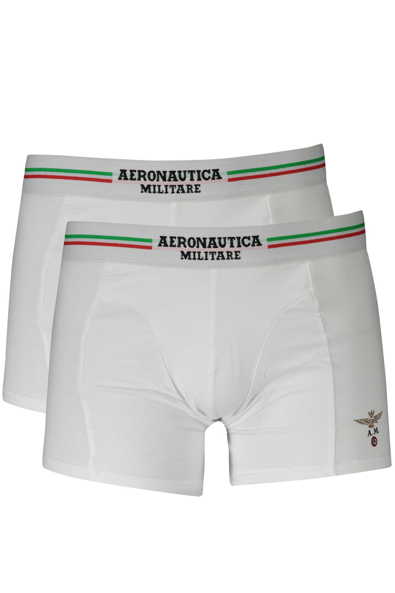 AERONAUTICA MILITARE MEN'S WHITE BOXER 