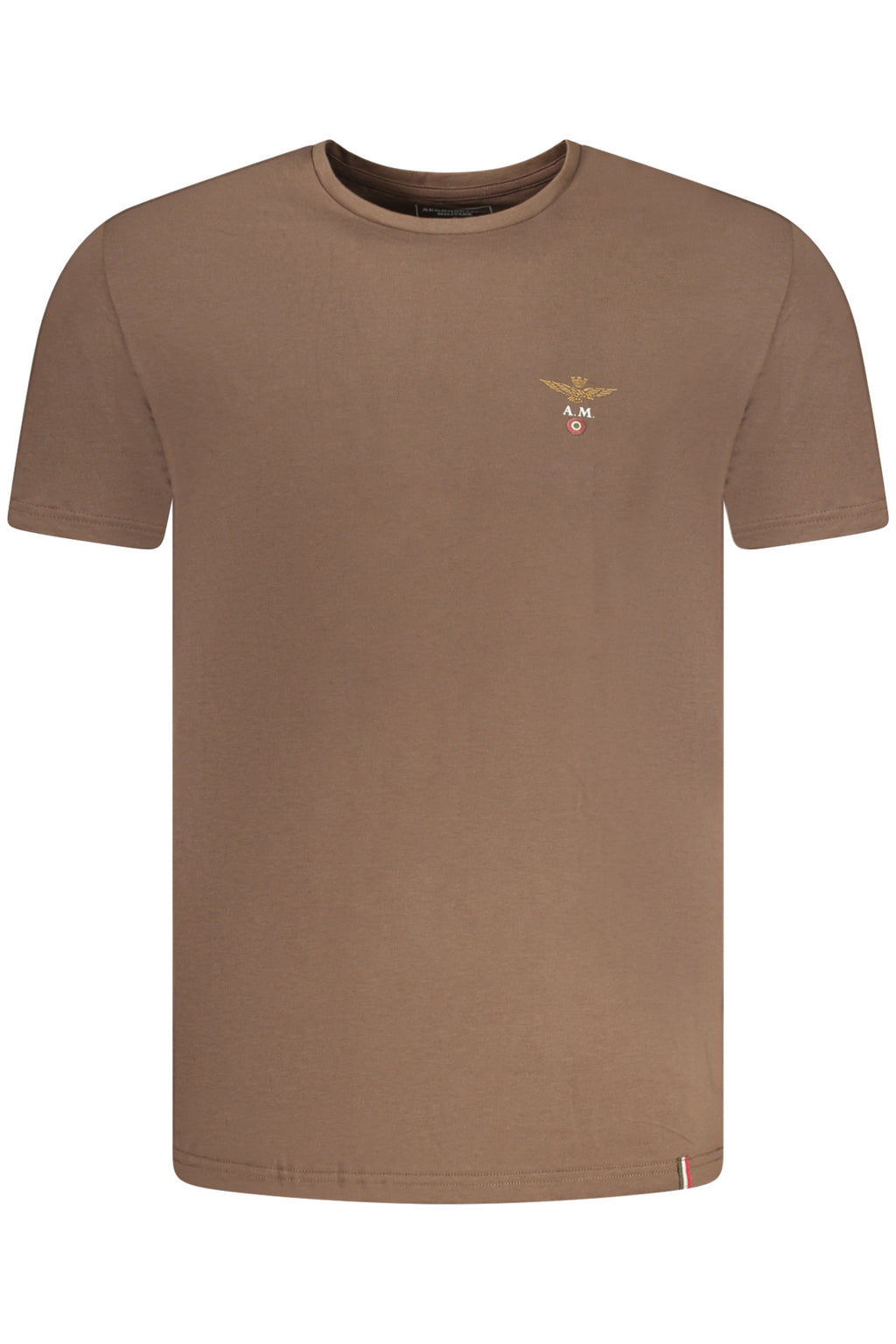 CAMISETA DE ABRIGO MARRÓN PARA HOMBRE AERONAUTICA MILITARE 