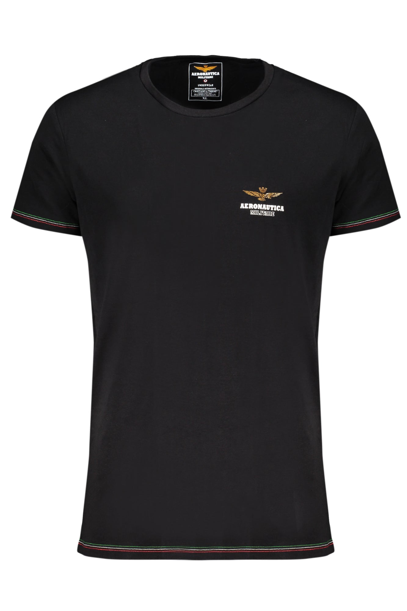CAMISETA NEGRA DE HOMBRE AERONAUTICA MILITARE 