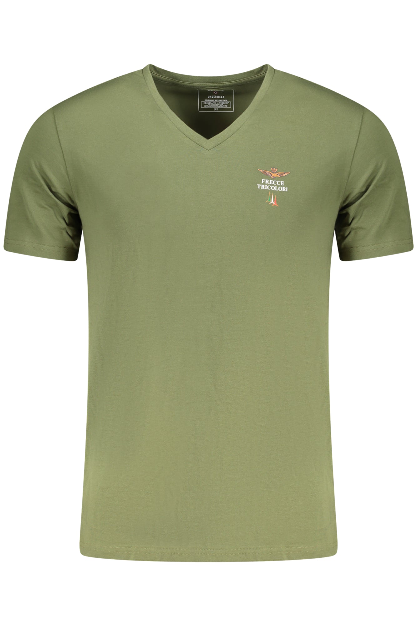 AERONAUTICA MILITARE MEN'S GREEN OUTDOOR T-SHIRT 