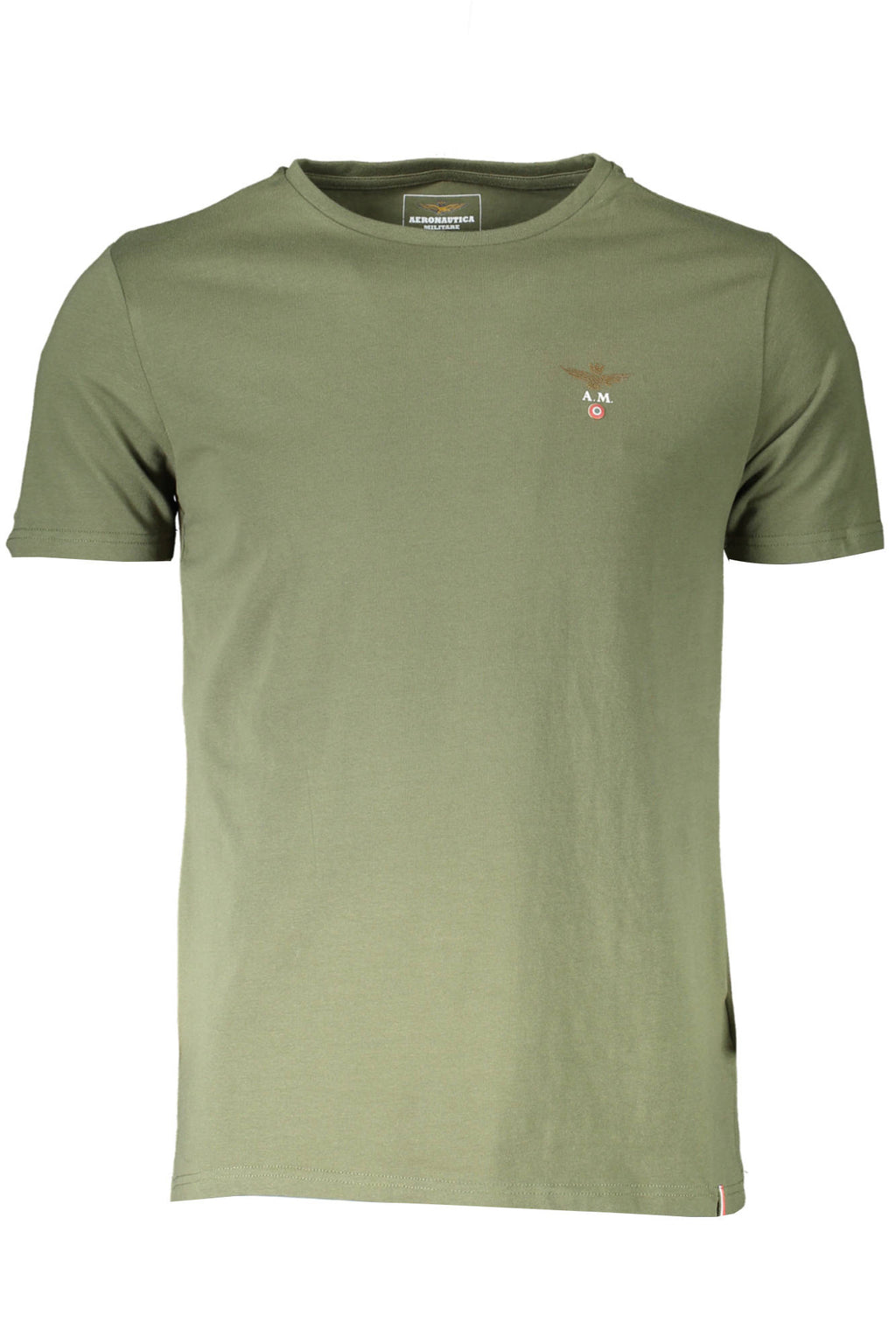 AERONAUTICA MILITARE MEN'S GREEN OUTDOOR T-SHIRT 