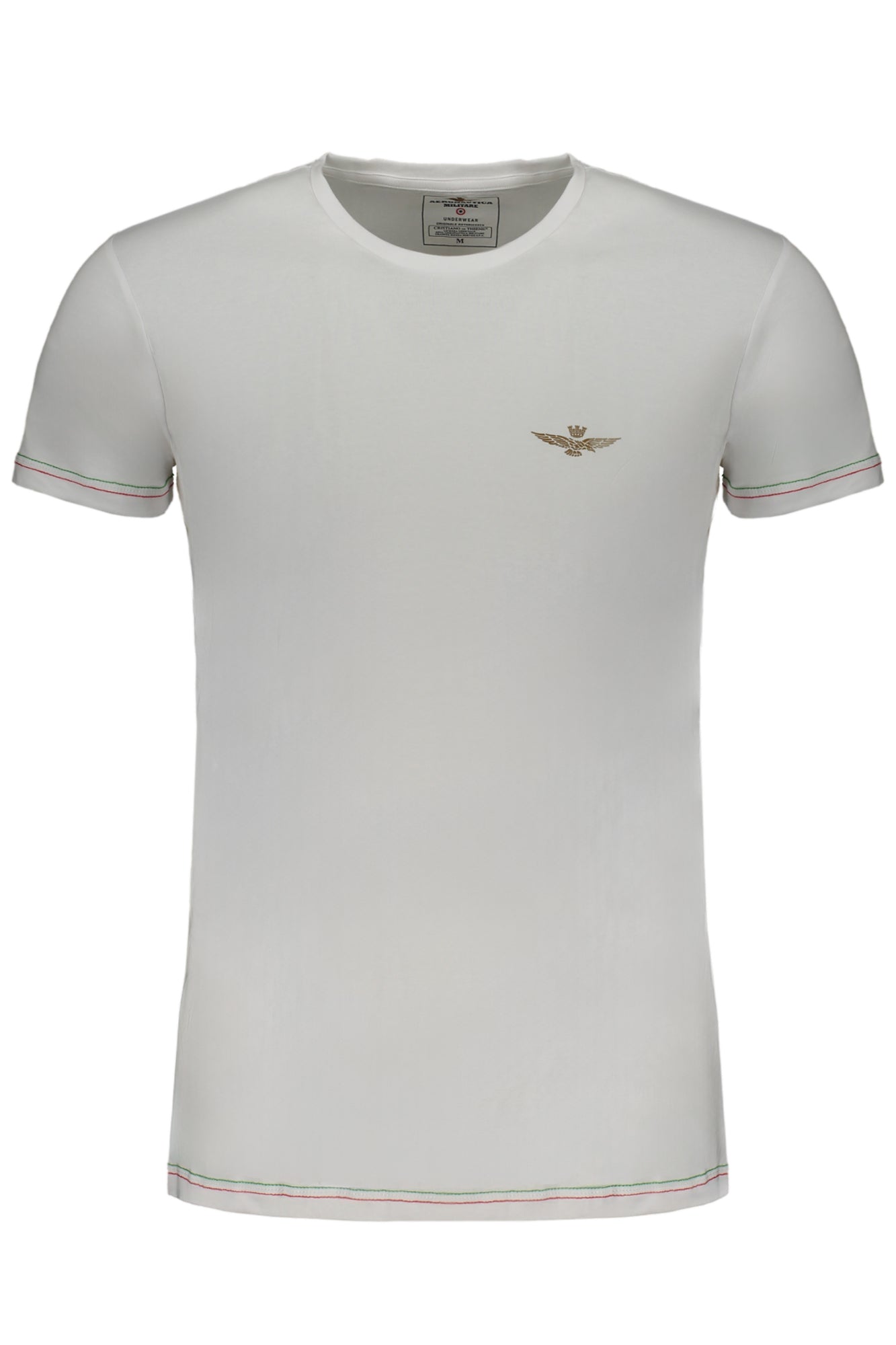 CAMISETA DE MANGA CORTA AERONAUTICA MILITARE PARA HOMBRE BLANCA 