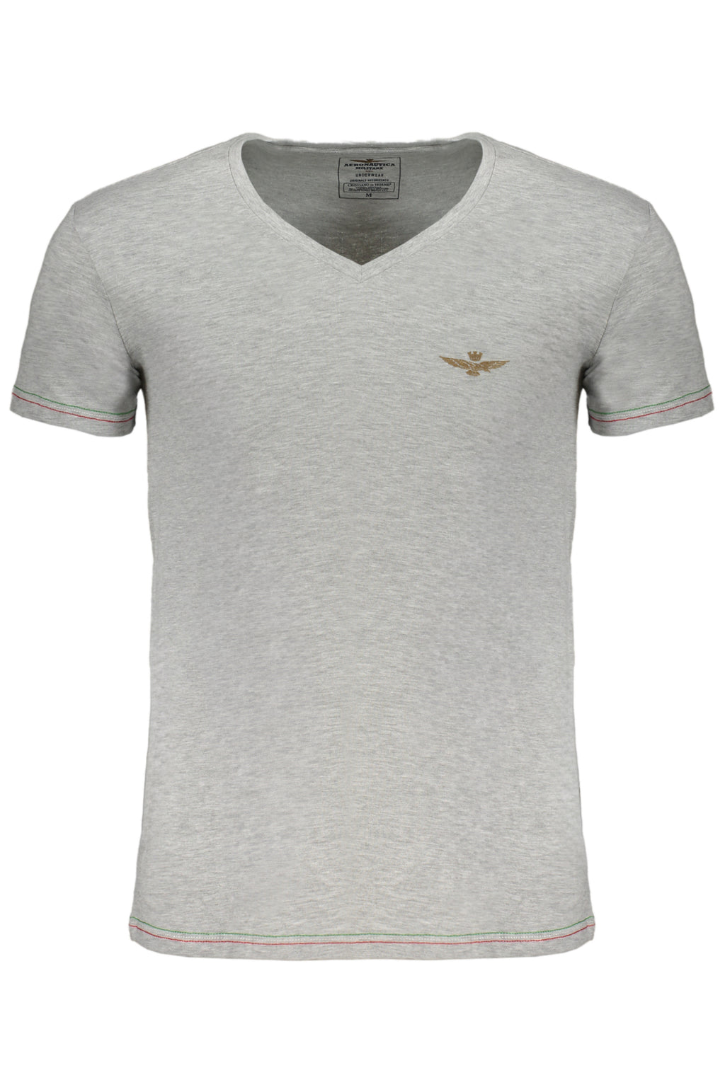 CAMISETA DE MANGA CORTA AERONAUTICA MILITARE PARA HOMBRE, GRIS 