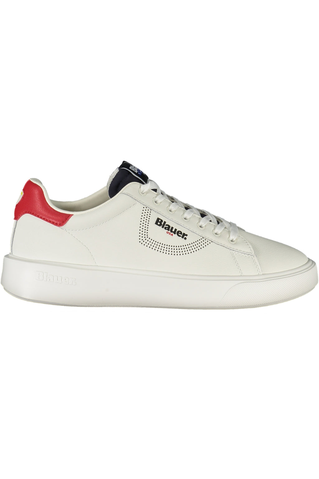 BLAUER MEN'S WHITE SPORTS SHOES 