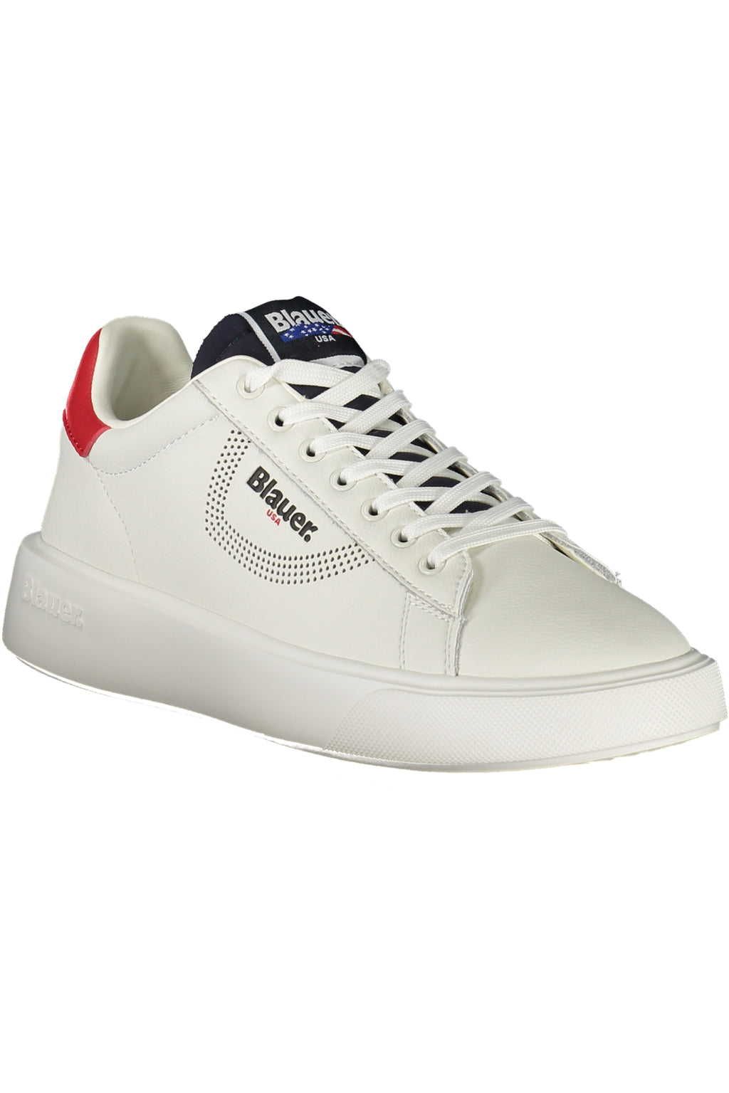 BLAUER MEN'S WHITE SPORTS SHOES 