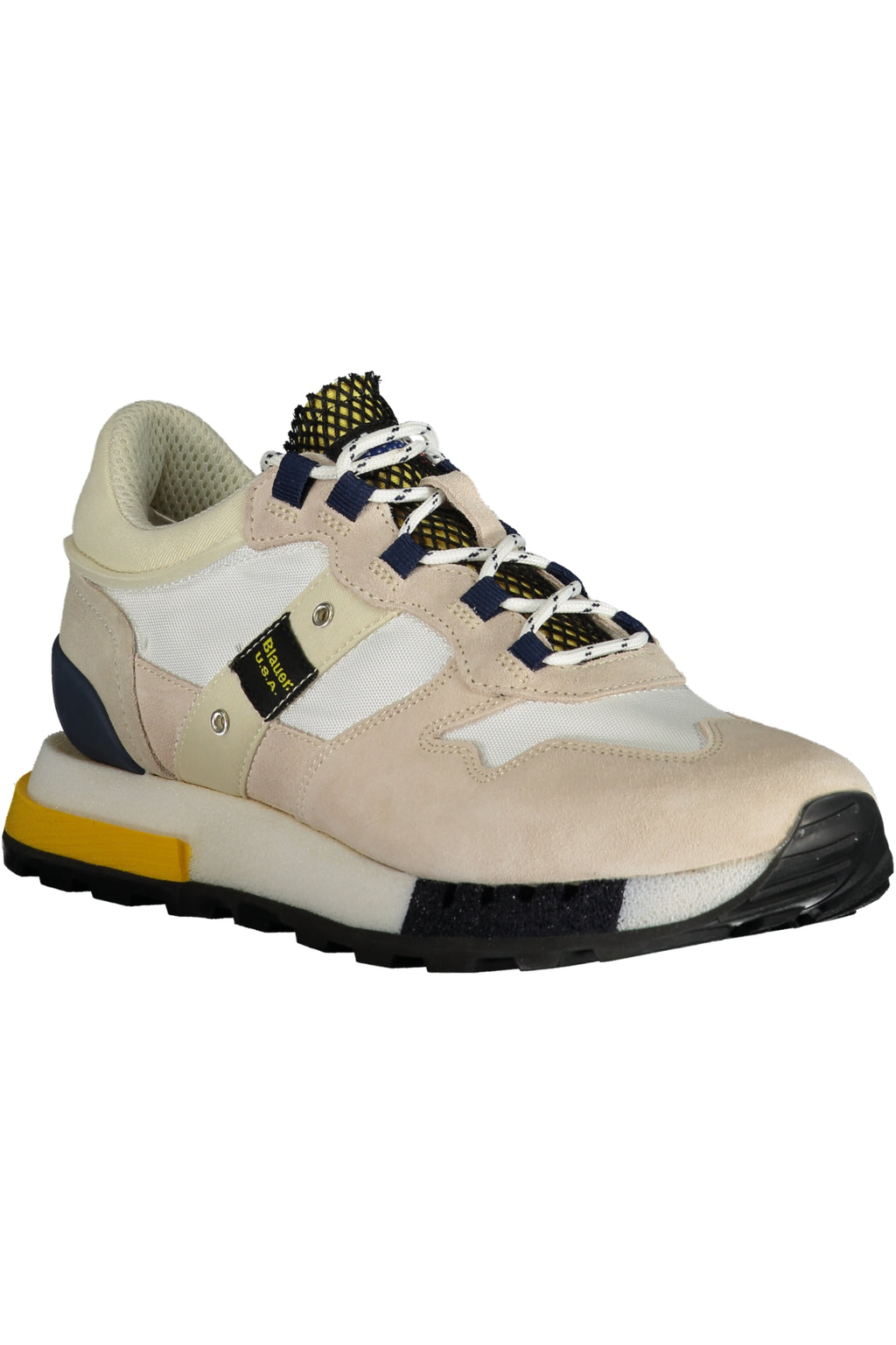 BLAUER MEN'S WHITE SPORTS SHOES 