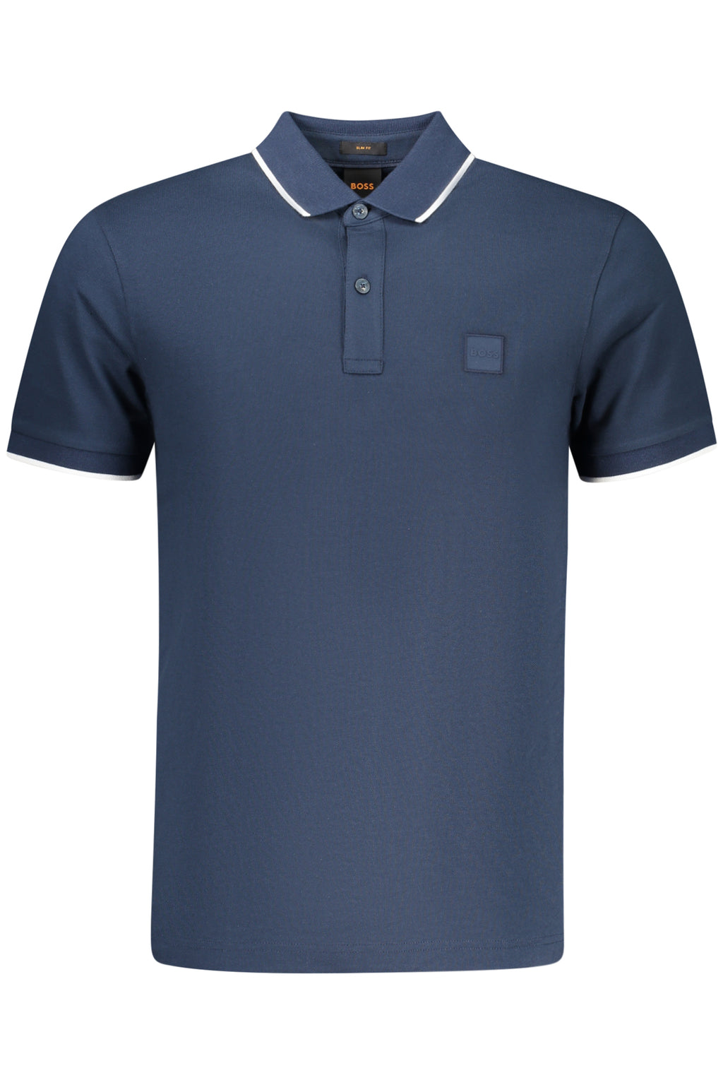 BOSS POLO MANICHE CORTE UOMO BLU