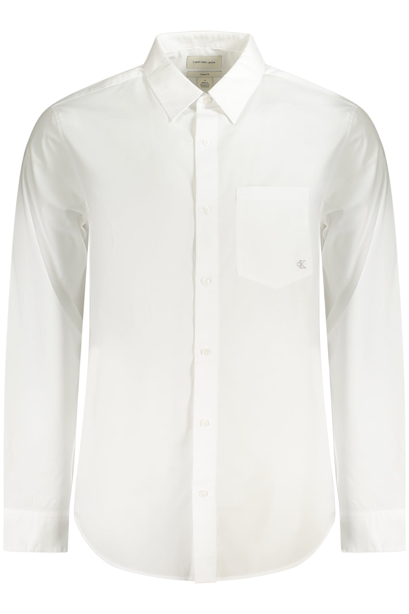 Camisa de manga larga para hombre Calvin Klein blanca 