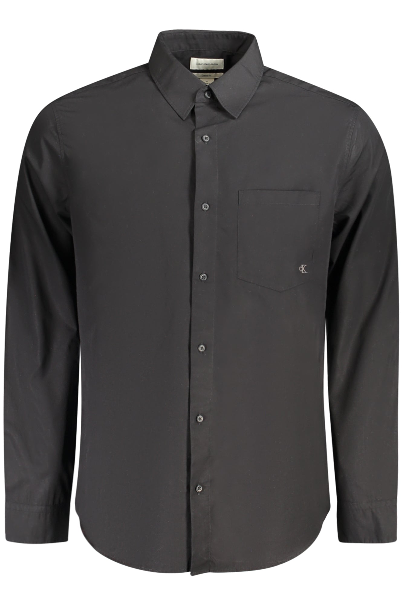 Camisa de manga larga para hombre Calvin Klein negra 