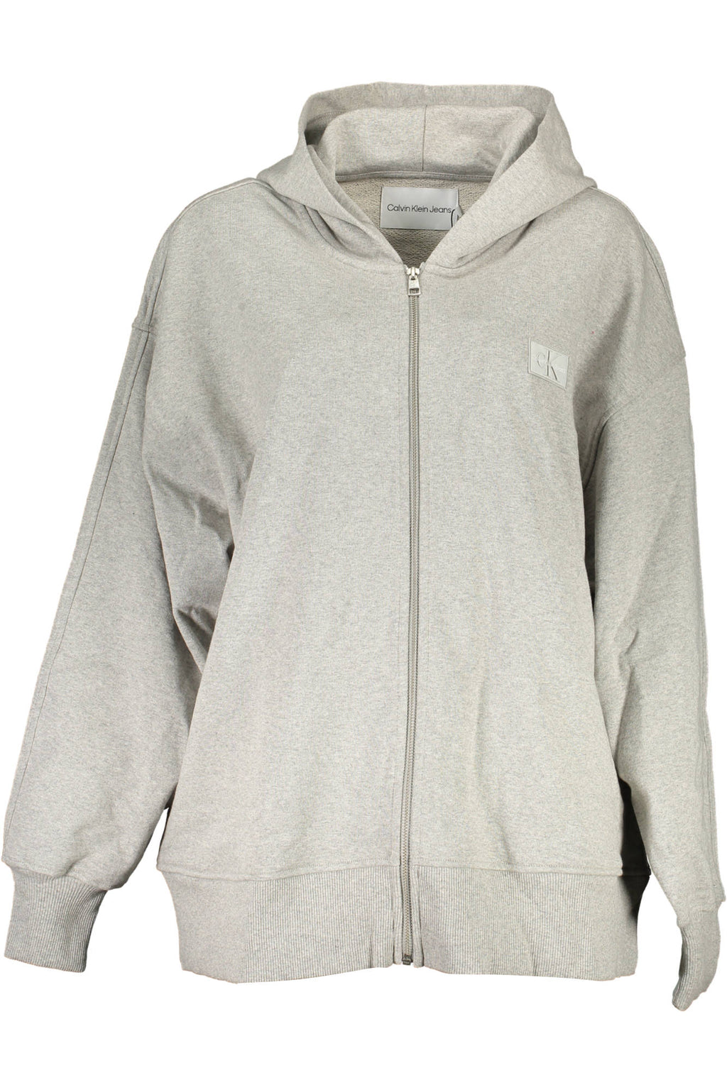 CALVIN KLEIN WOMEN'S ZIPPED SWEATSHIRT GREY 
