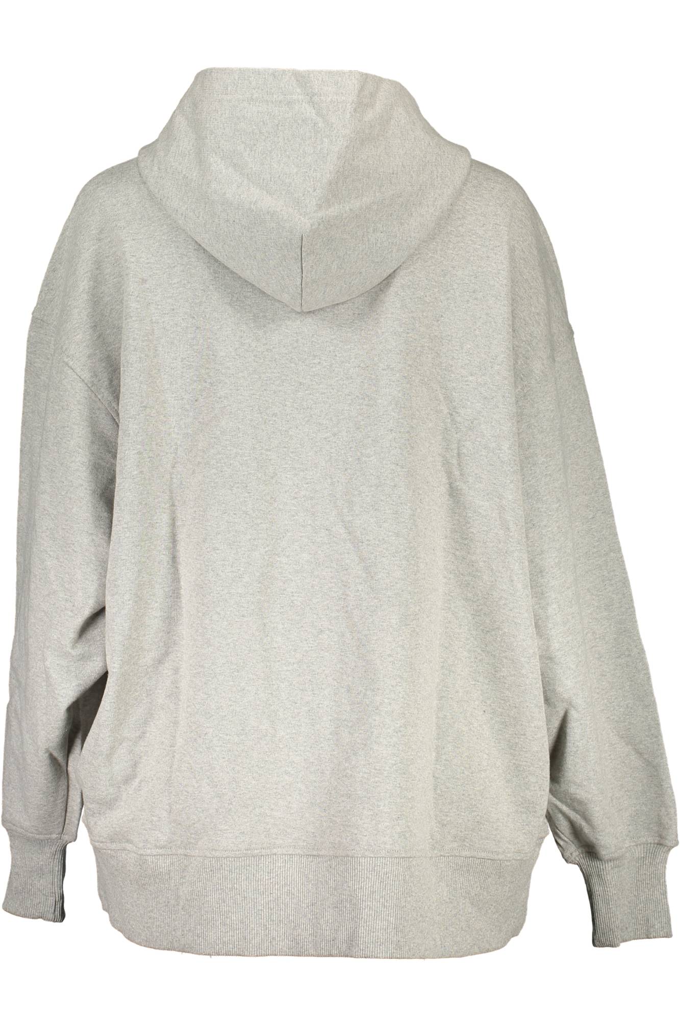 CALVIN KLEIN WOMEN'S ZIPPED SWEATSHIRT GREY 