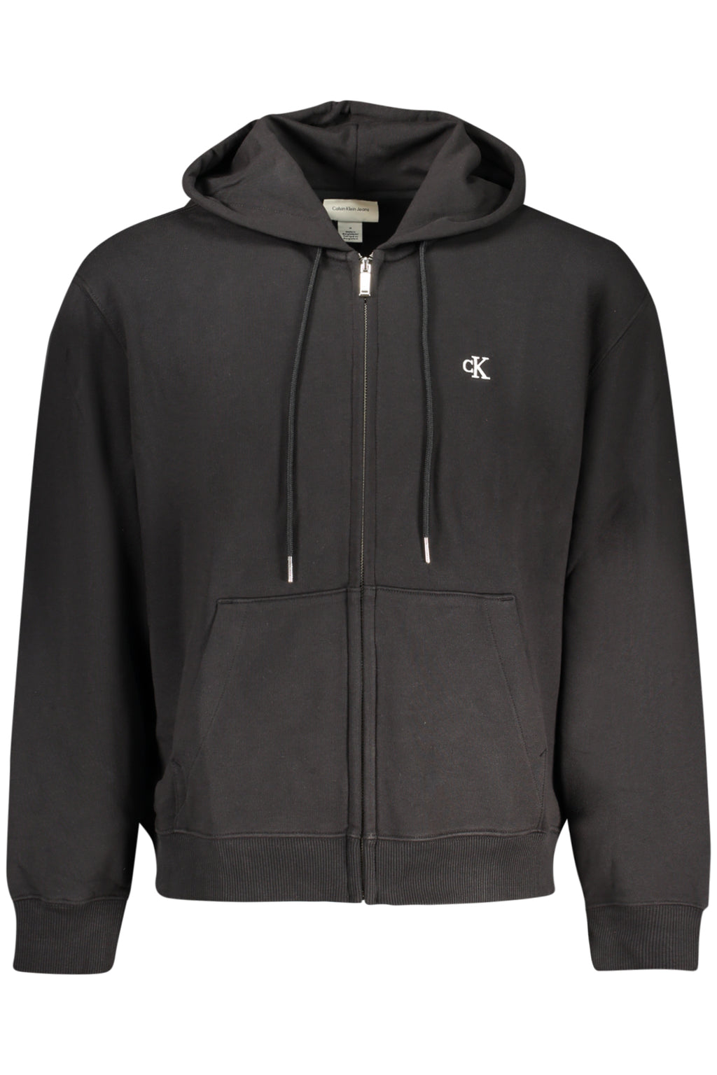 SUDADERA NEGRA CON CREMALLERA PARA HOMBRE DE CALVIN KLEIN 