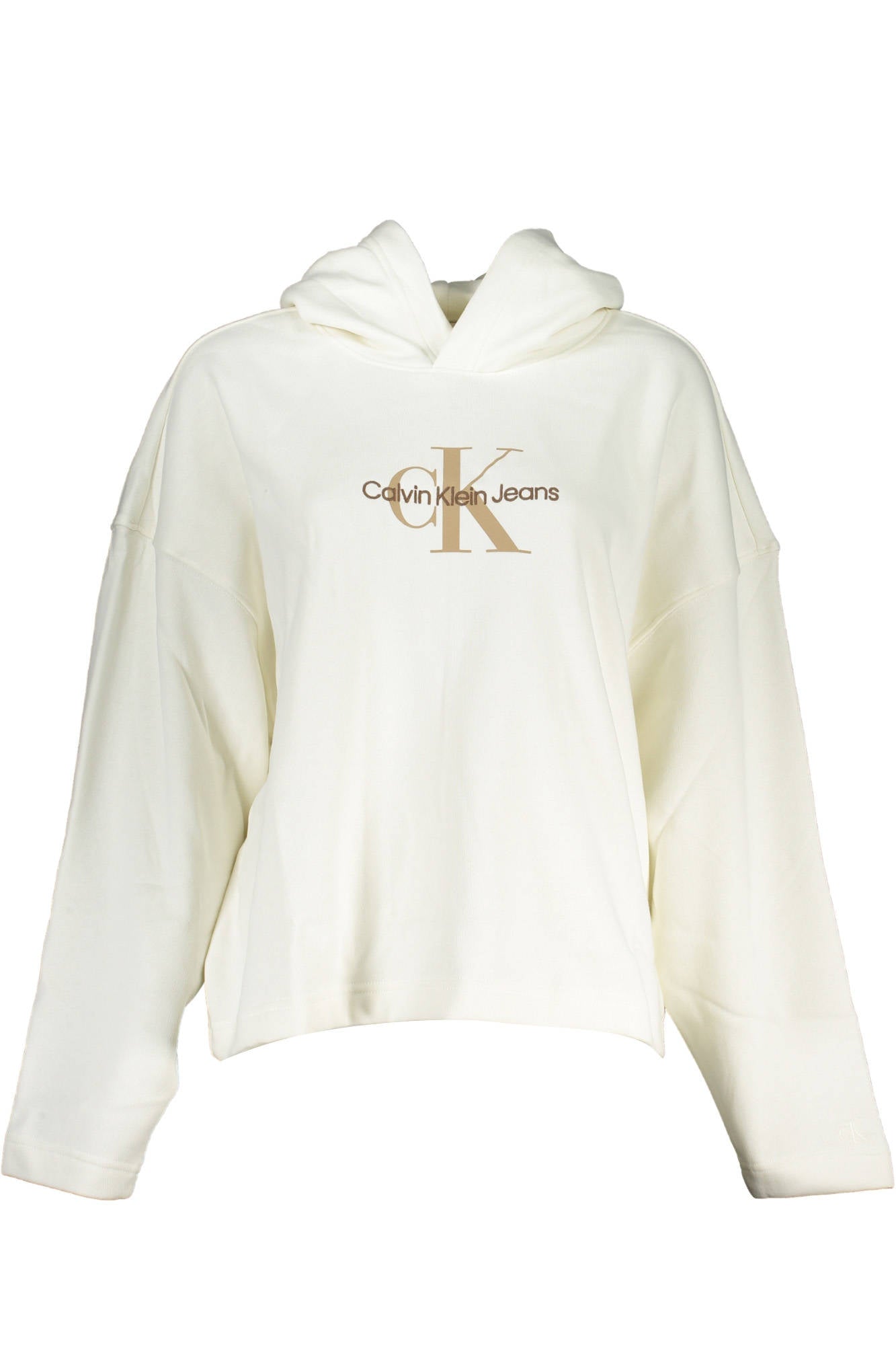CALVIN KLEIN WOMEN'S ZIP-UP SWEATSHIRT WHITE 