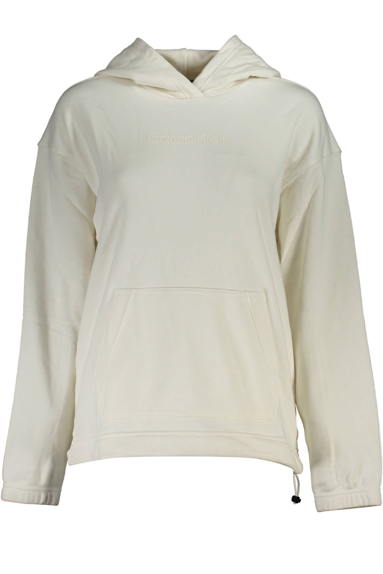 CALVIN KLEIN WOMEN'S ZIP-UP SWEATSHIRT WHITE 
