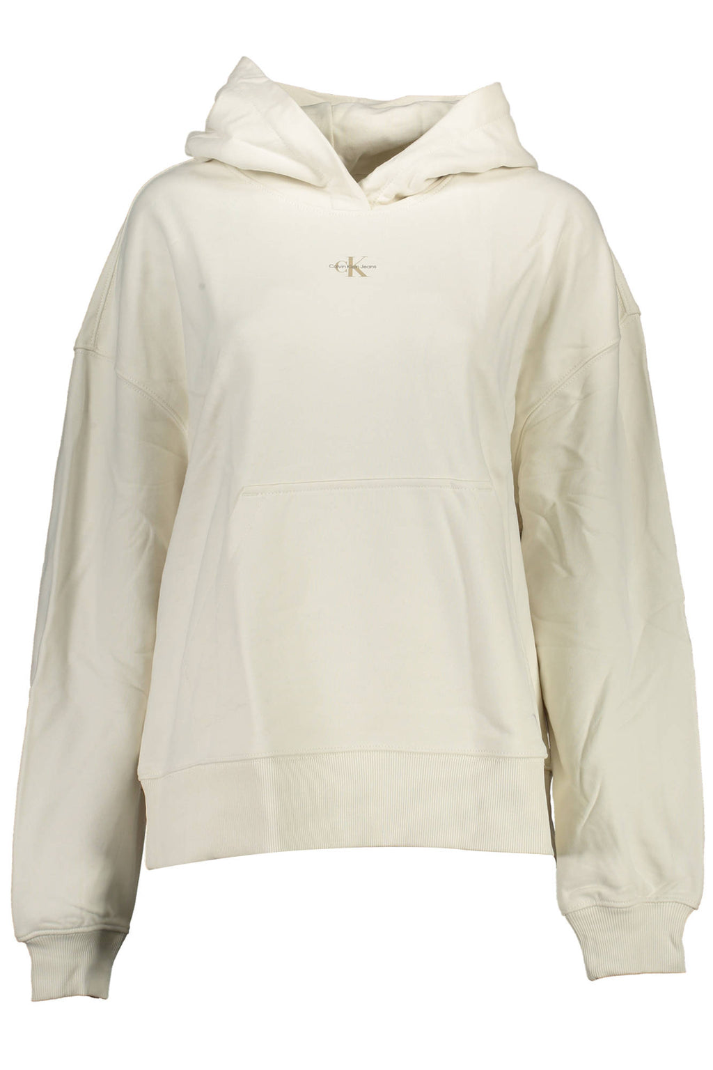 CALVIN KLEIN WOMEN'S ZIP-UP SWEATSHIRT WHITE 