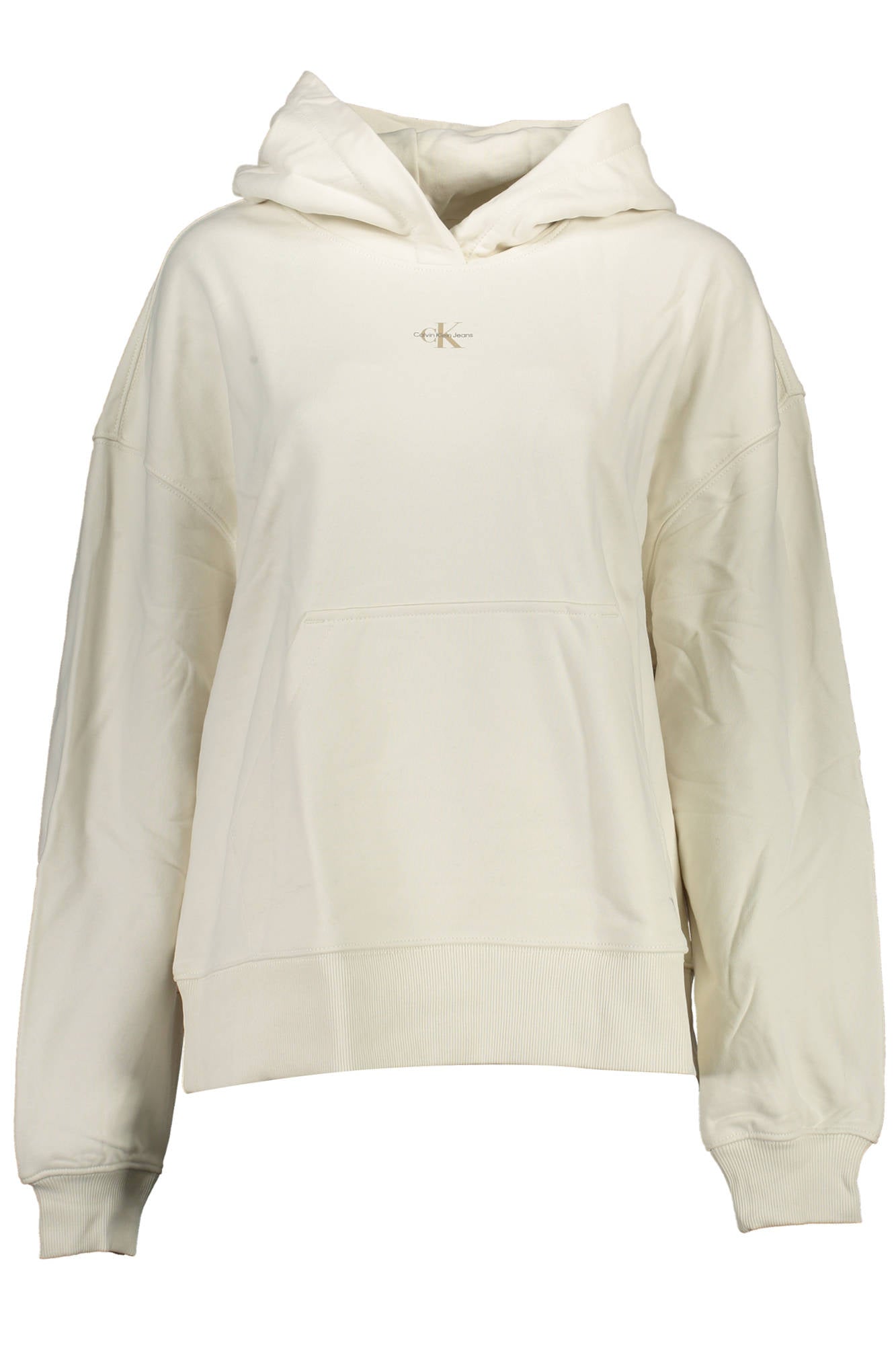 CALVIN KLEIN WOMEN'S ZIP-UP SWEATSHIRT WHITE 