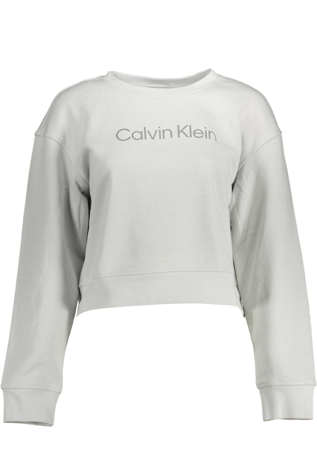 CALVIN KLEIN WOMEN'S GRAY ZIP-UP SWEATSHIRT 