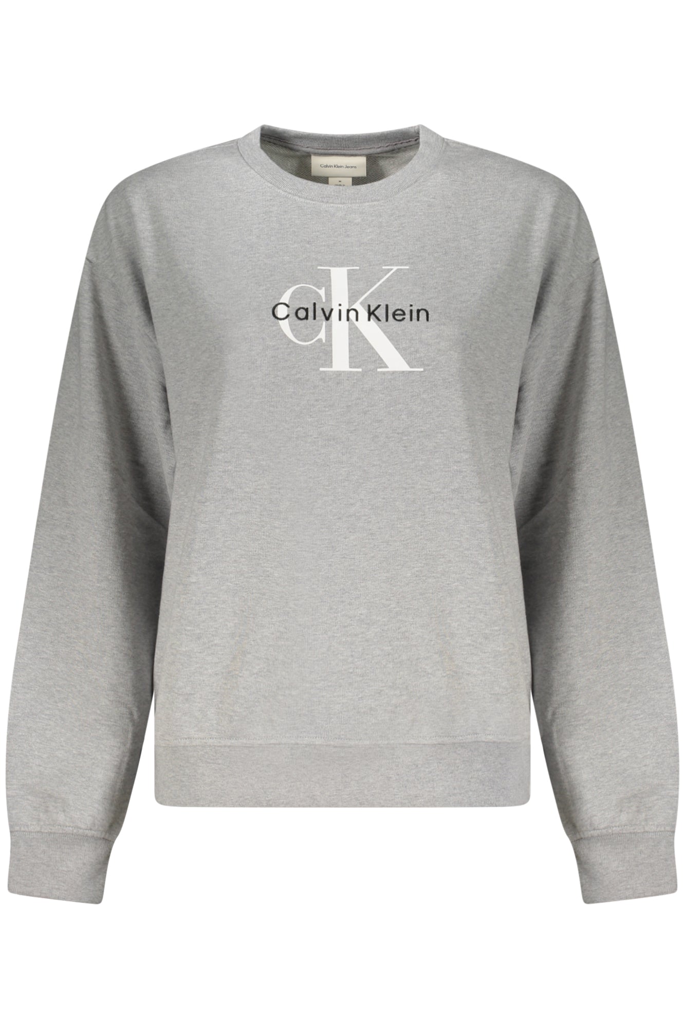 SUDADERA GRIS CON CREMALLERA DE MUJER DE CALVIN KLEIN 