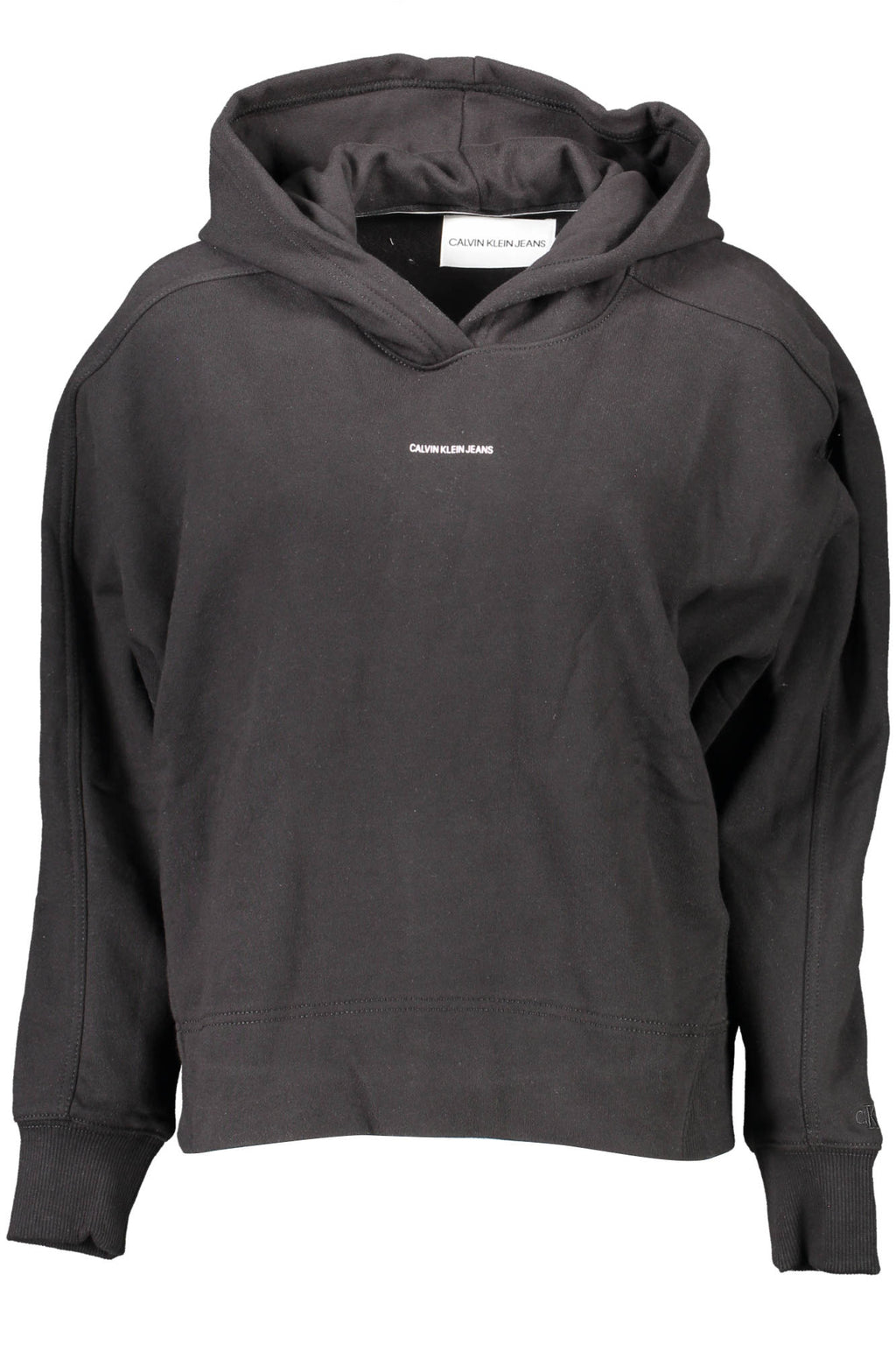 CALVIN KLEIN WOMEN'S BLACK ZIP-UP SWEATSHIRT 