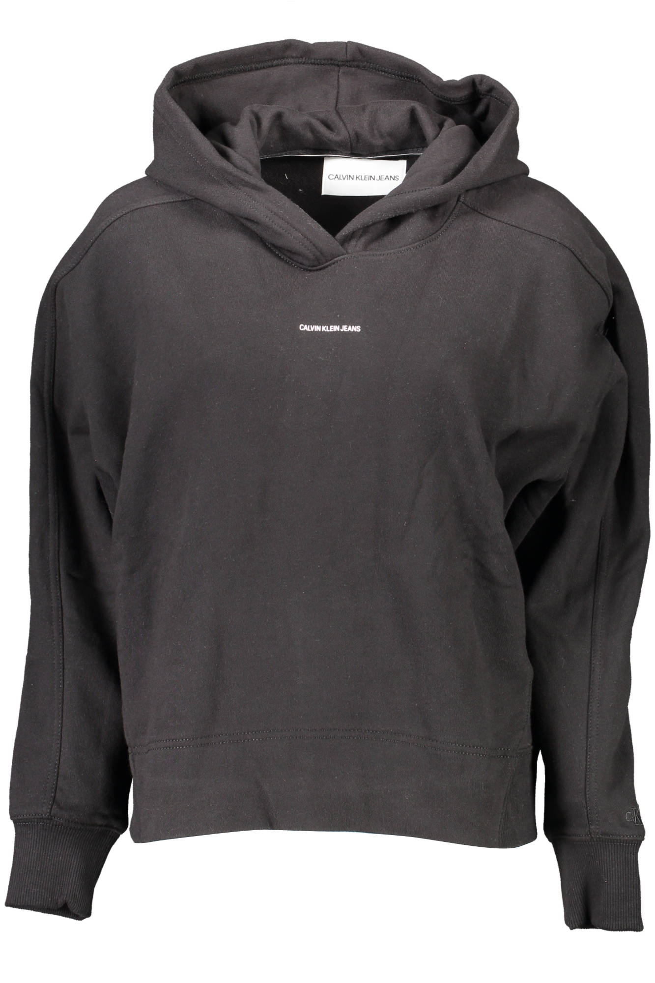 CALVIN KLEIN WOMEN'S BLACK ZIP-UP SWEATSHIRT 