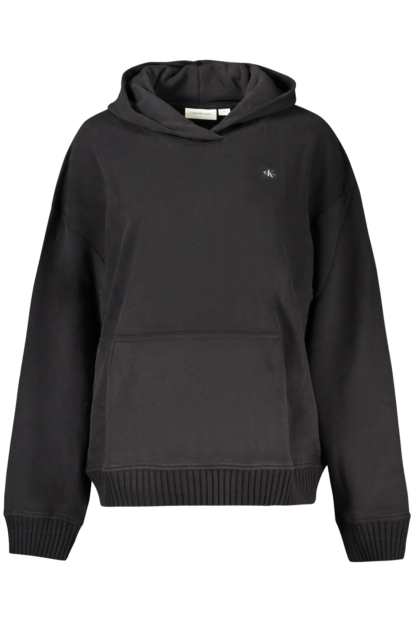 CALVIN KLEIN WOMEN'S BLACK ZIP-UP SWEATSHIRT 