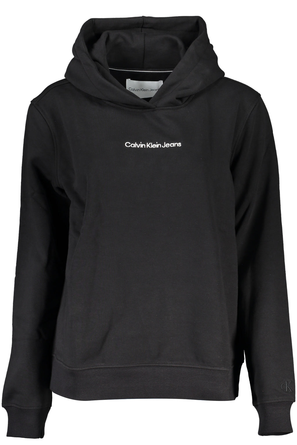 CALVIN KLEIN WOMEN'S BLACK ZIP-UP SWEATSHIRT 