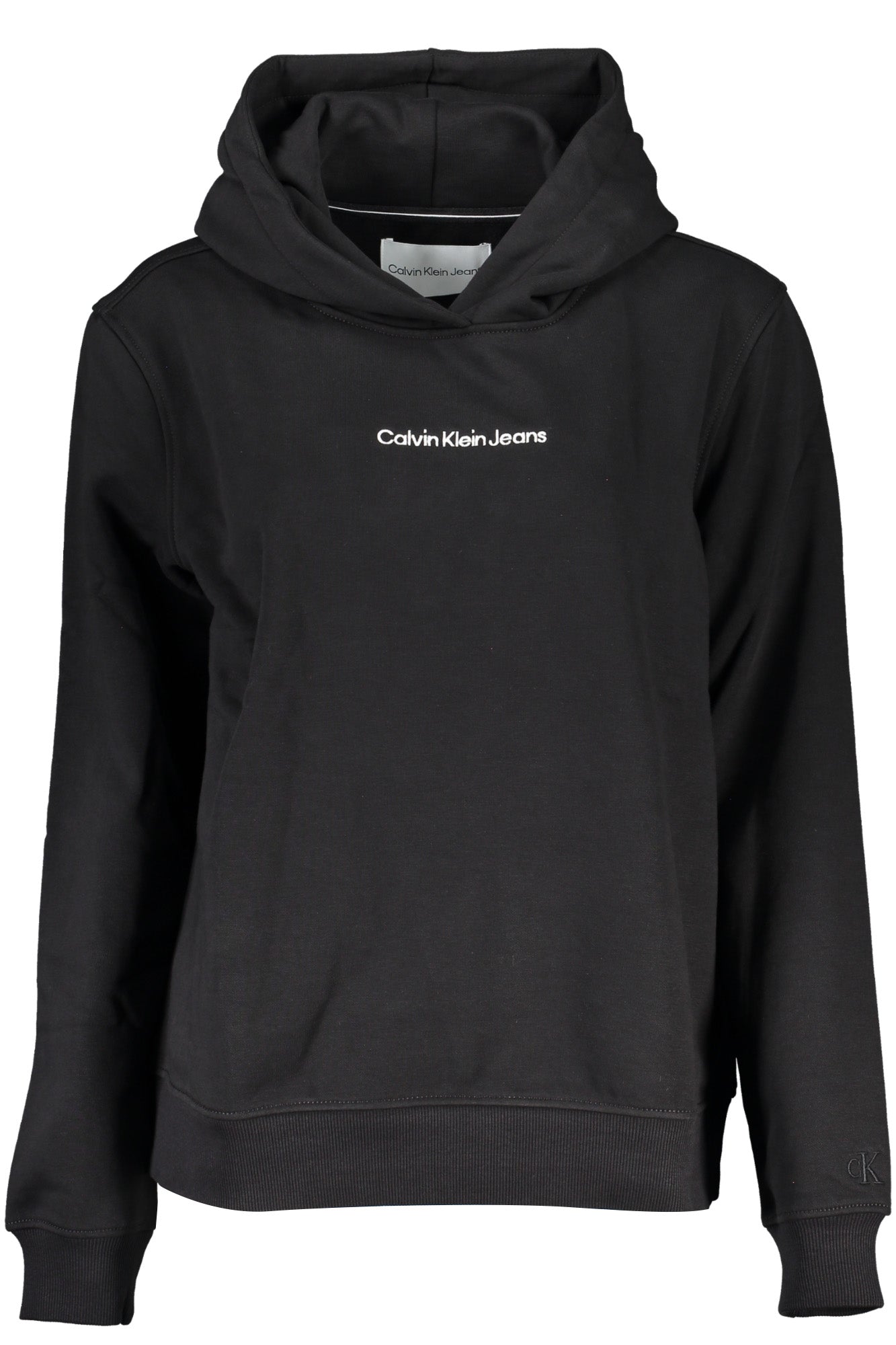 CALVIN KLEIN WOMEN'S BLACK ZIP-UP SWEATSHIRT 