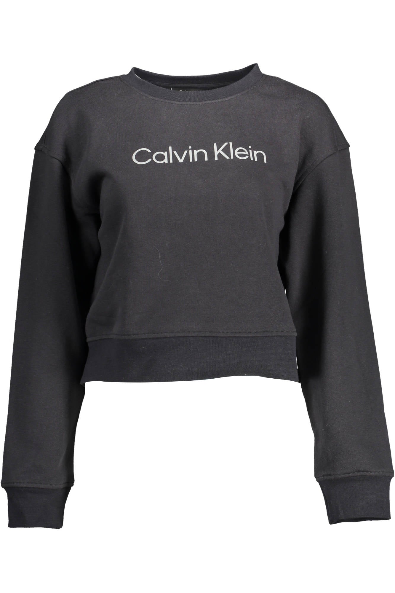 CALVIN KLEIN WOMEN'S BLACK ZIP-UP SWEATSHIRT 