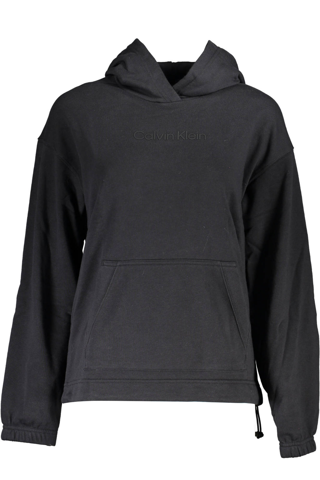 CALVIN KLEIN WOMEN'S BLACK ZIP-UP SWEATSHIRT 