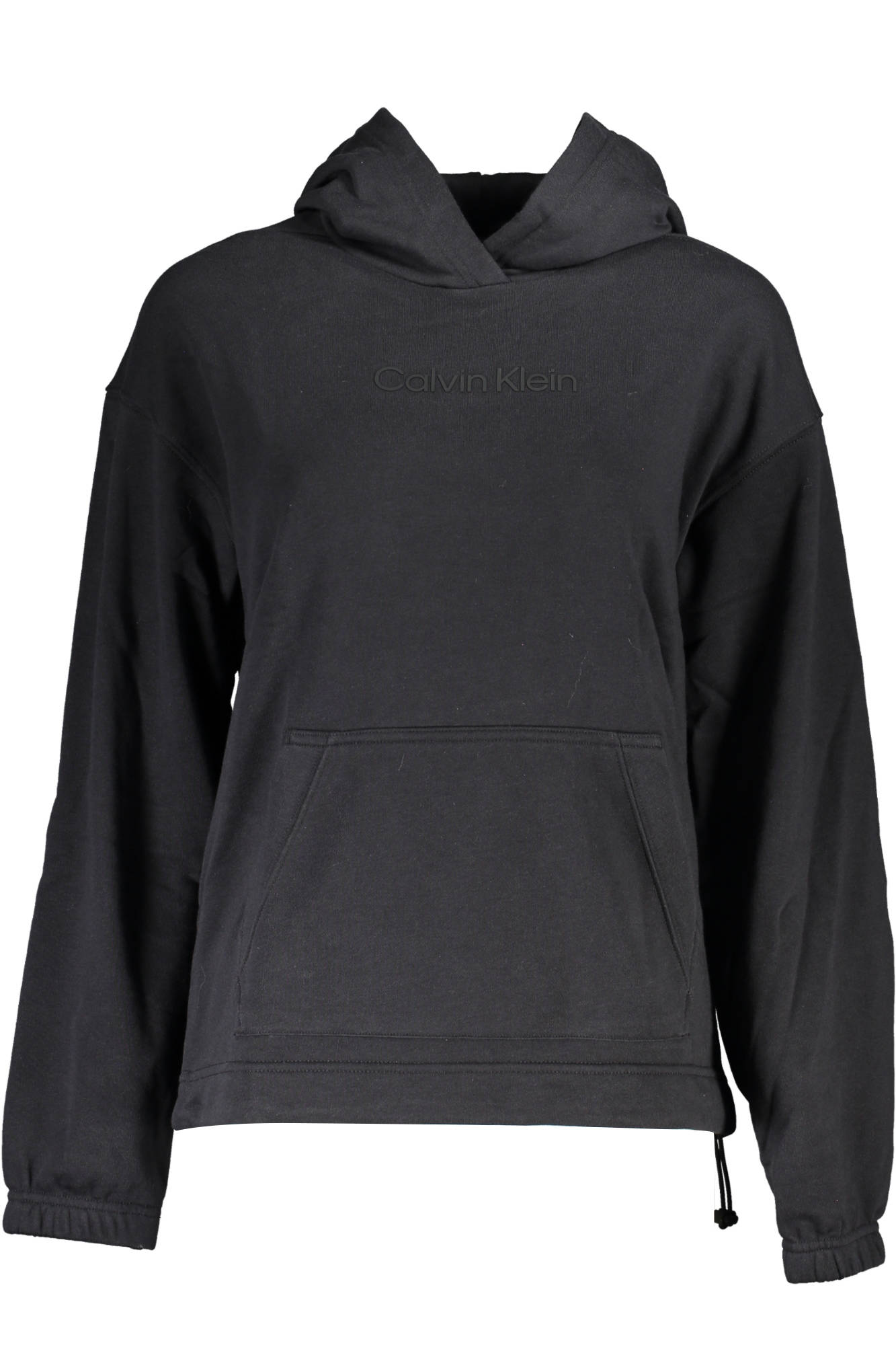 CALVIN KLEIN WOMEN'S BLACK ZIP-UP SWEATSHIRT 