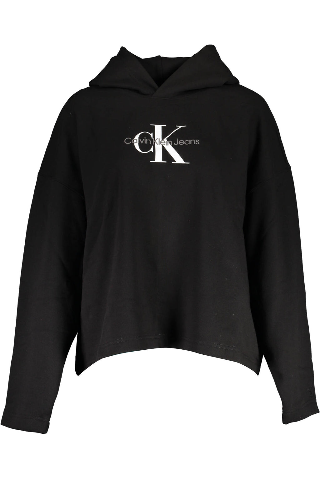 CALVIN KLEIN WOMEN'S BLACK ZIP-UP SWEATSHIRT 