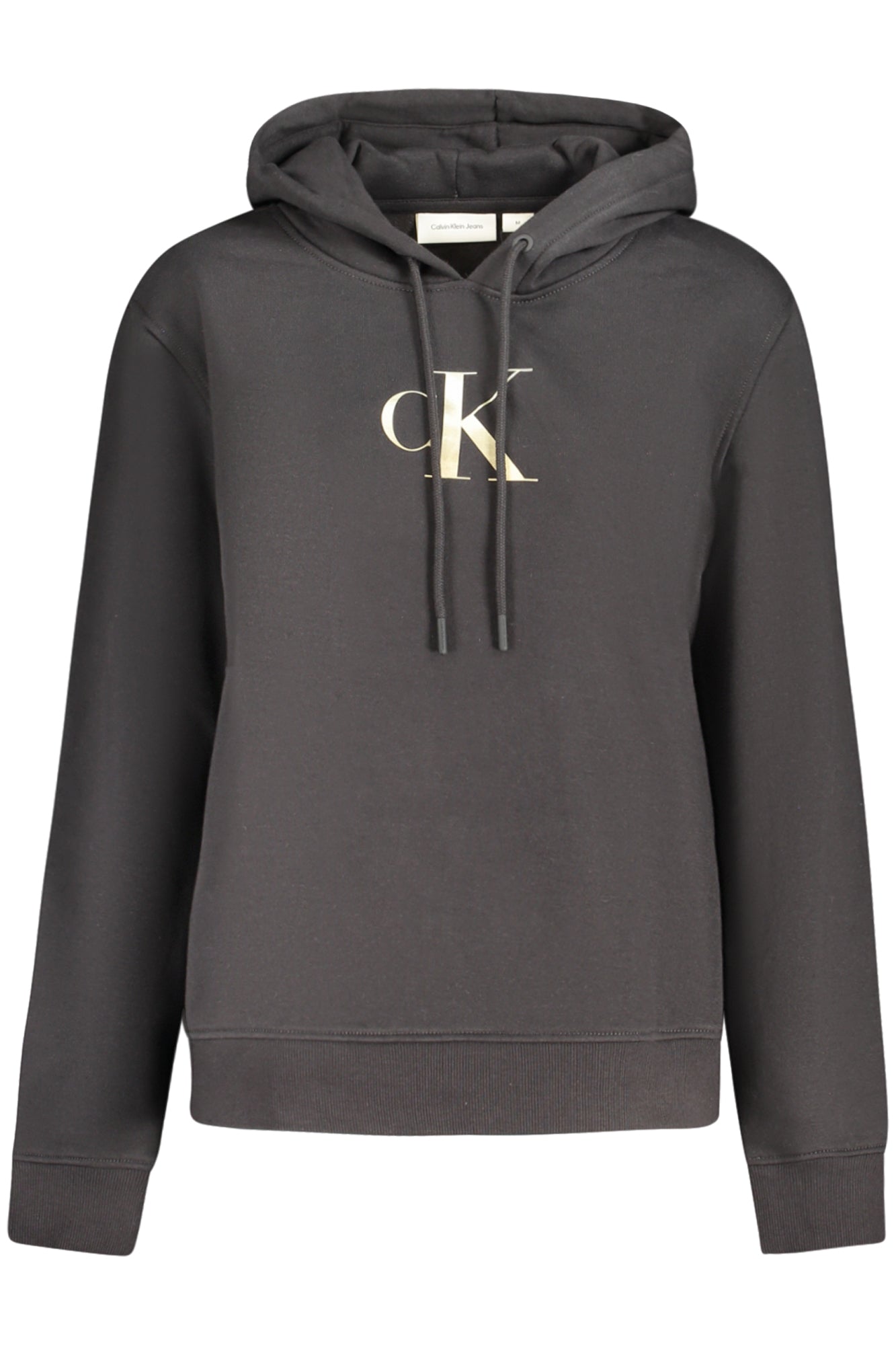 CALVIN KLEIN WOMEN'S BLACK ZIP-UP SWEATSHIRT 