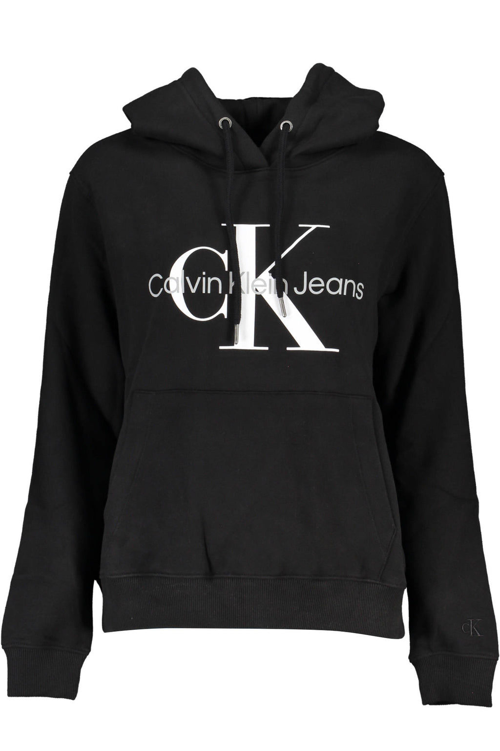 CALVIN KLEIN WOMEN'S BLACK ZIP-UP SWEATSHIRT 