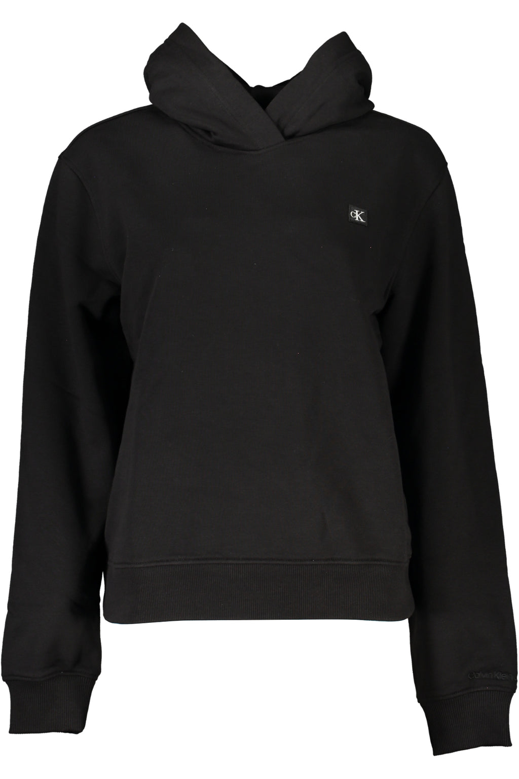 CALVIN KLEIN WOMEN'S BLACK ZIP-UP SWEATSHIRT 