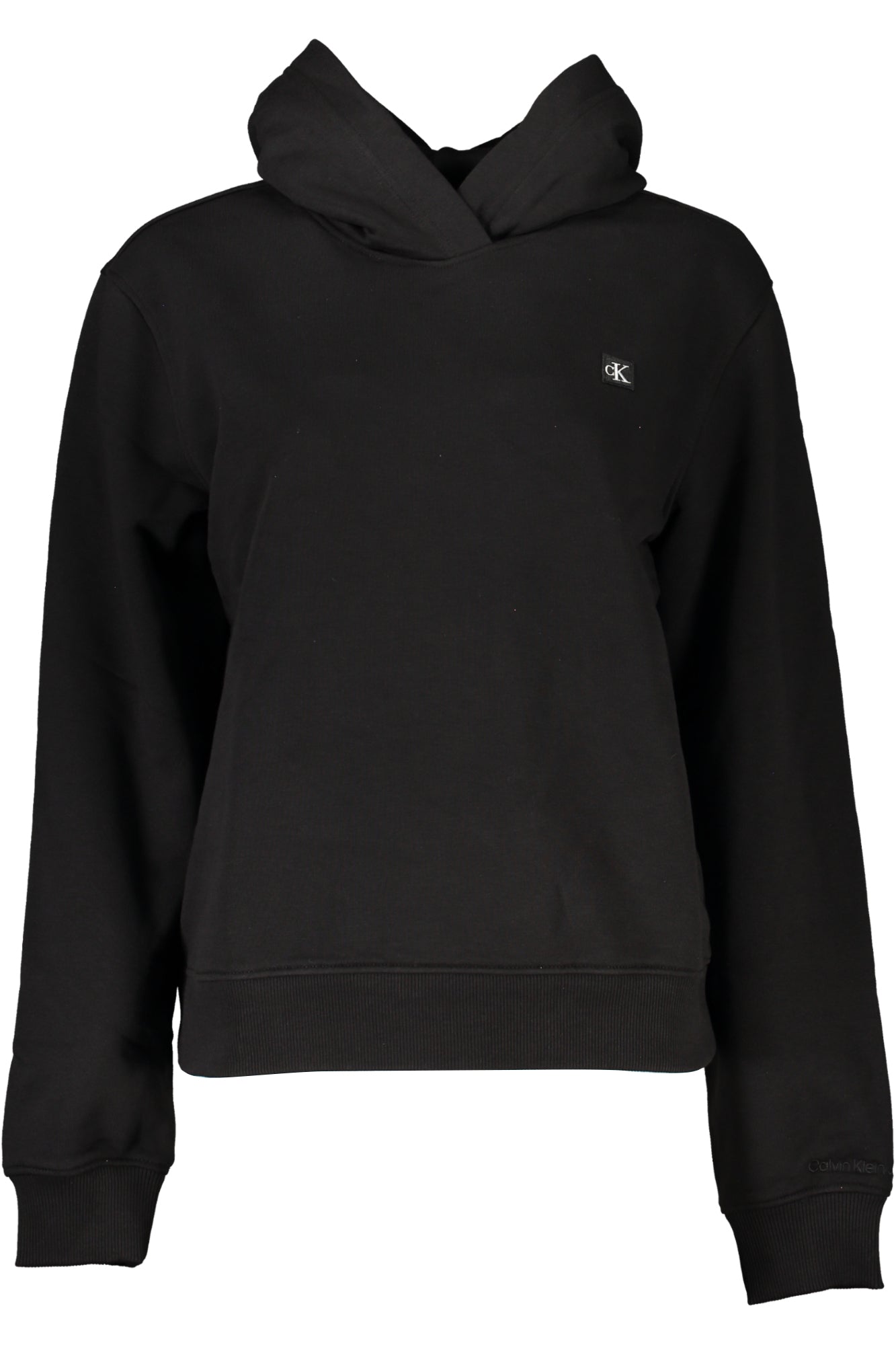 CALVIN KLEIN WOMEN'S BLACK ZIP-UP SWEATSHIRT 