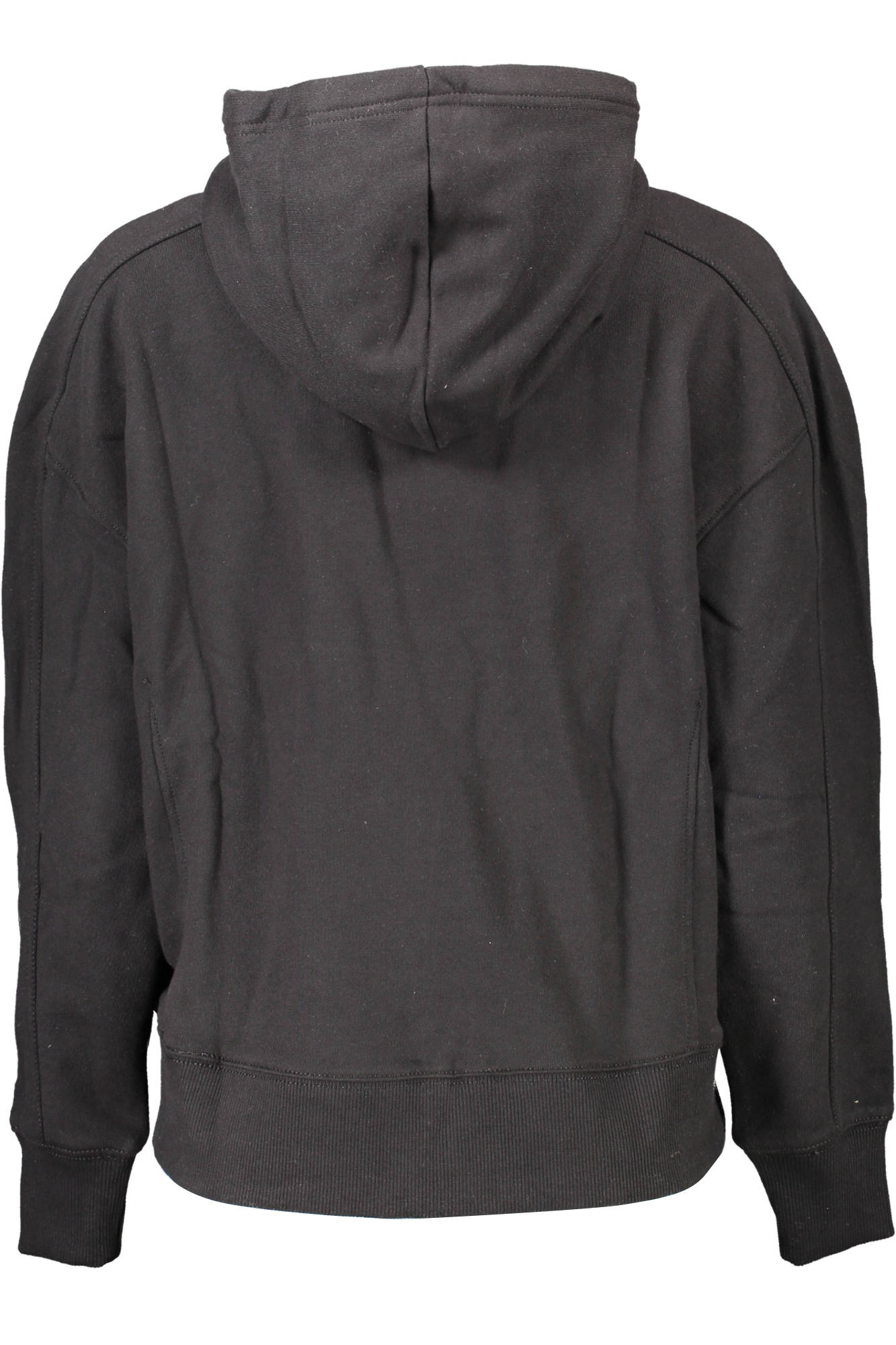 CALVIN KLEIN WOMEN'S BLACK ZIP-UP SWEATSHIRT 