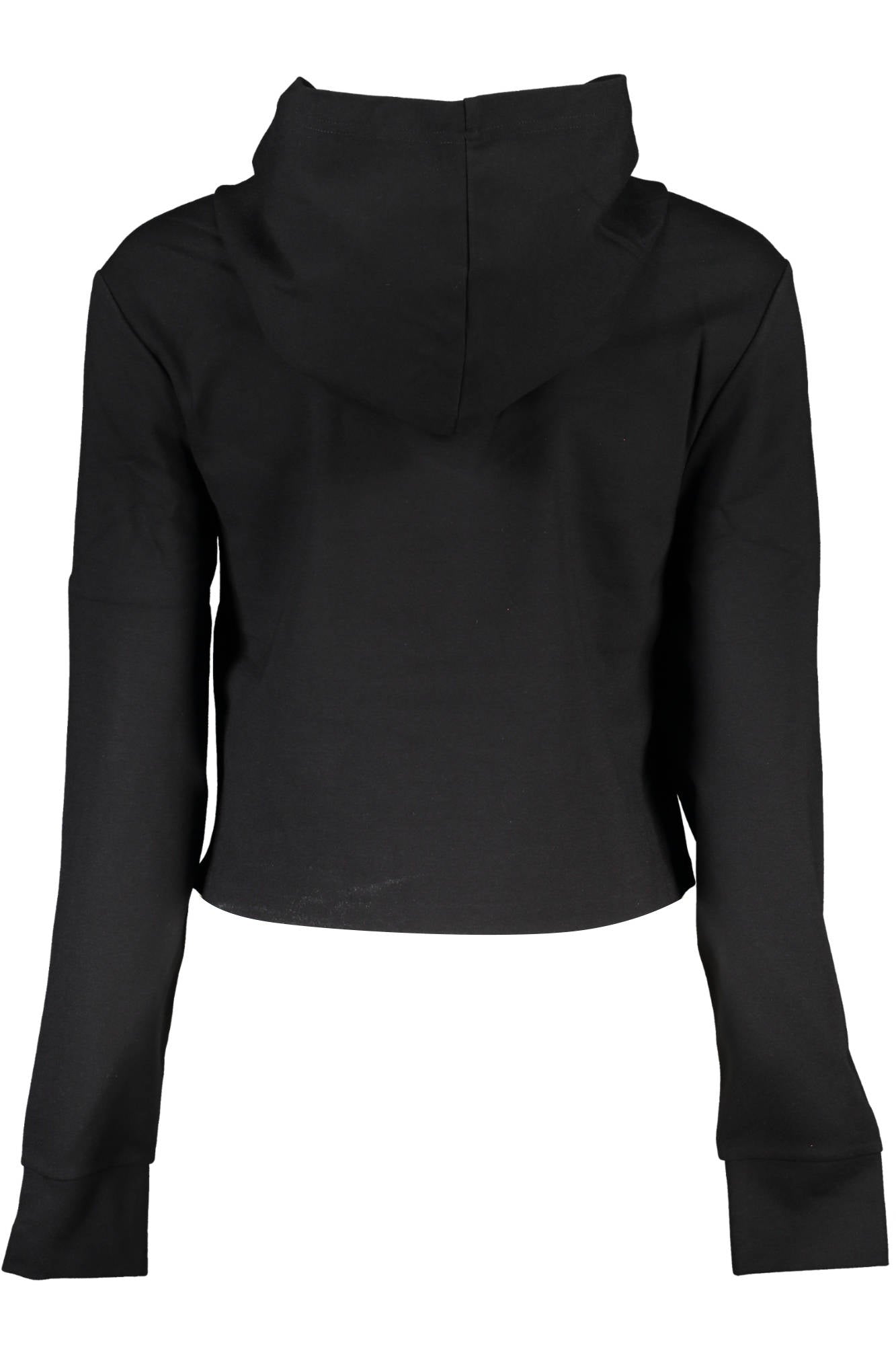 CALVIN KLEIN WOMEN'S BLACK ZIP-UP SWEATSHIRT 