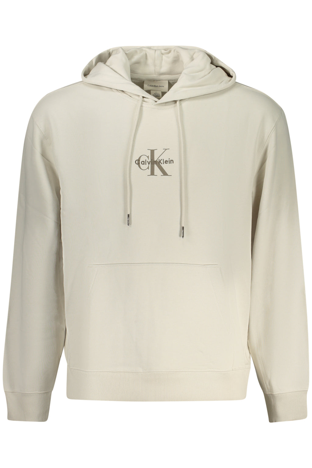 CALVIN KLEIN MEN'S ZIP-UP SWEATSHIRT, BEIGE 
