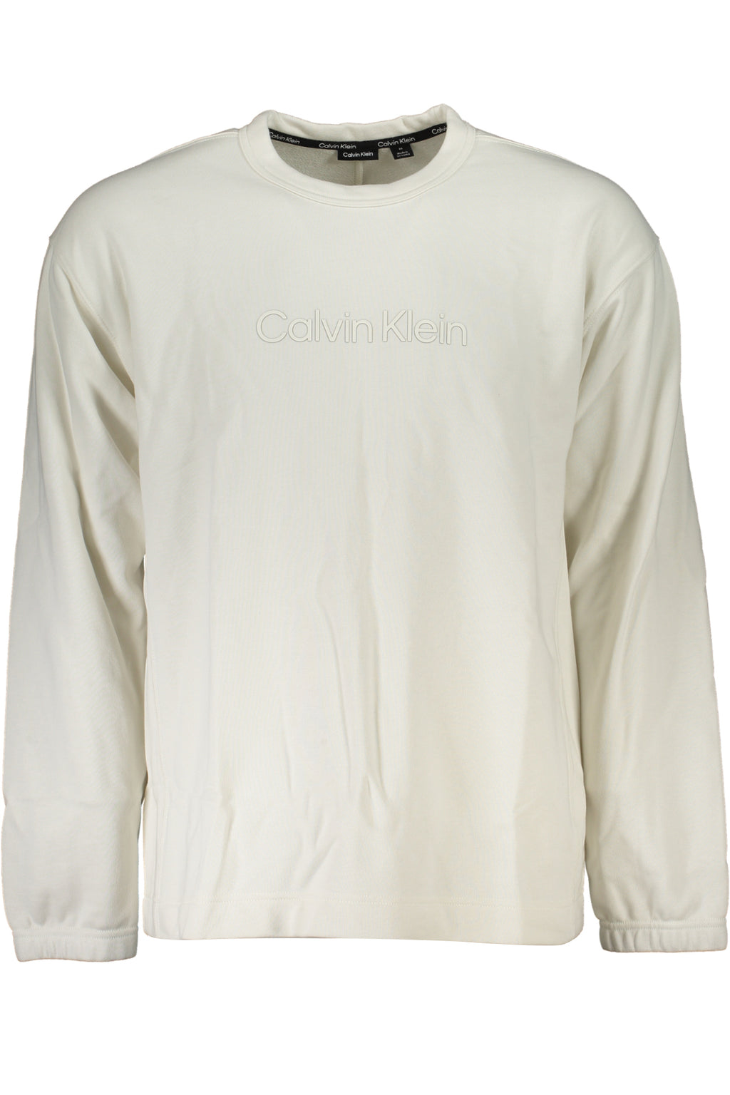 CALVIN KLEIN FELPA SENZA ZIP UOMO BIANCO