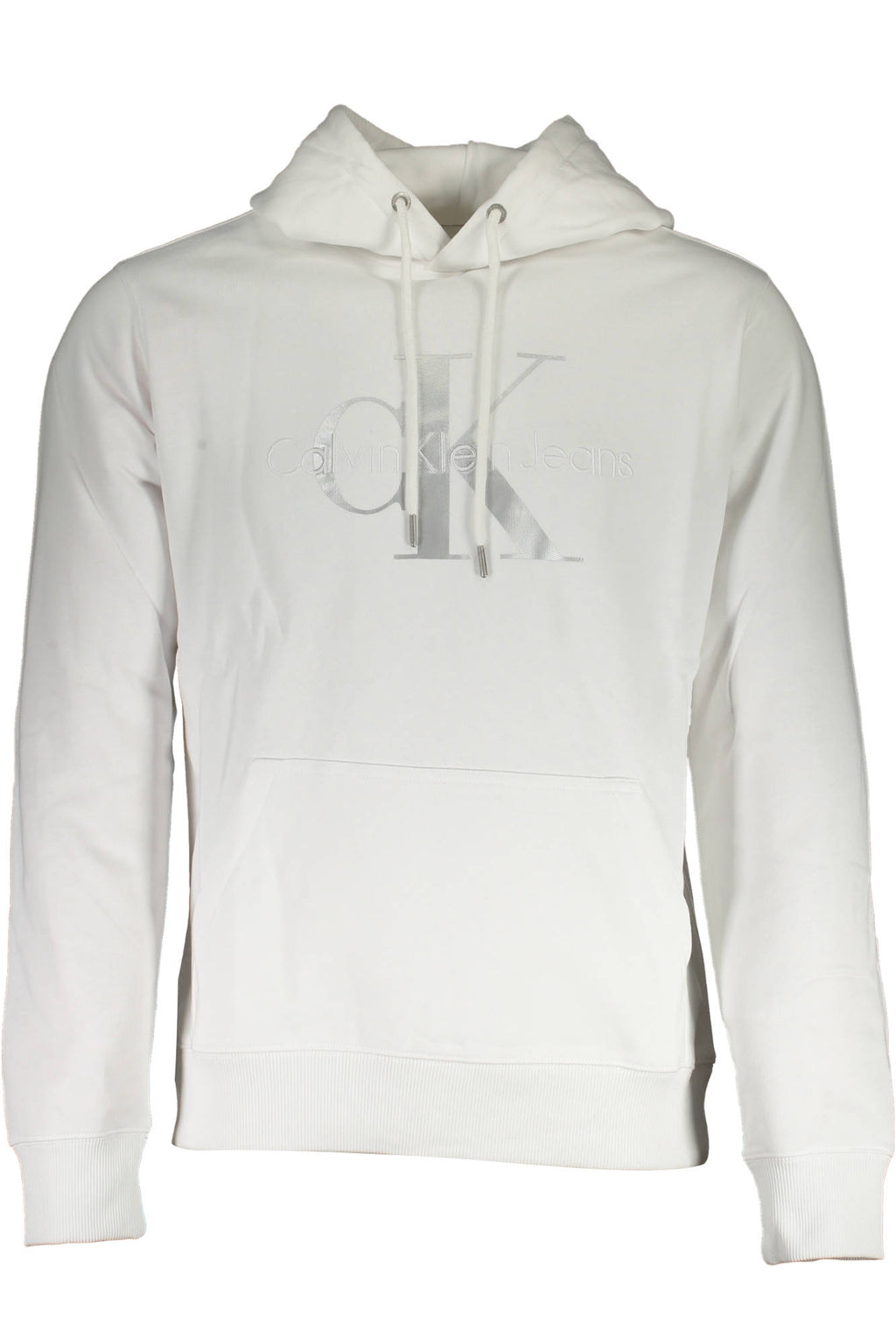 CALVIN KLEIN MEN'S ZIP-UP SWEATSHIRT WHITE 