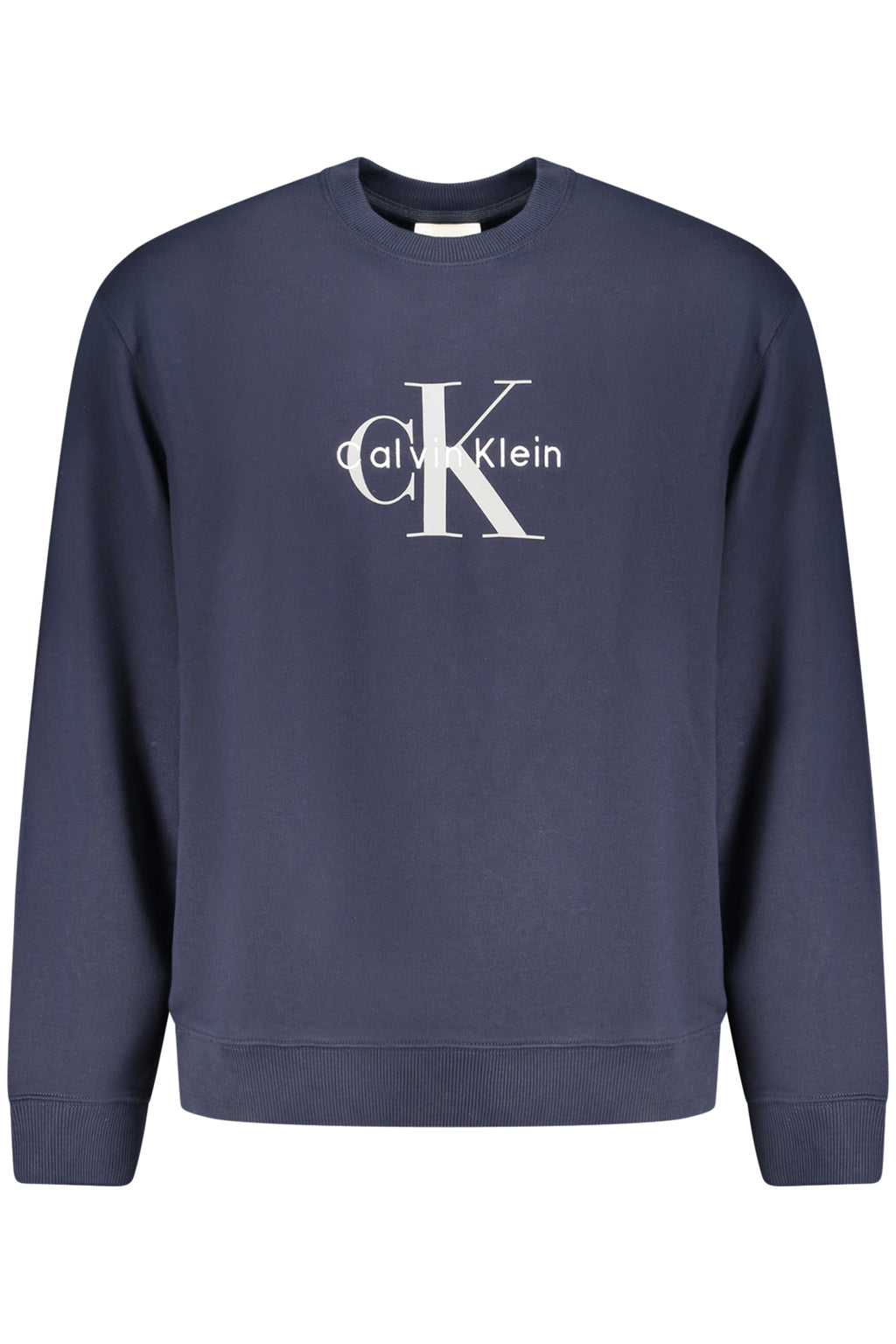CALVIN KLEIN MEN'S BLUE ZIP-UP SWEATSHIRT 