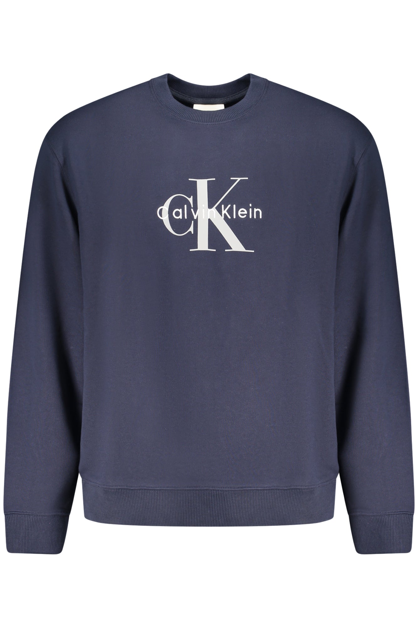 CALVIN KLEIN MEN'S BLUE ZIP-UP SWEATSHIRT 