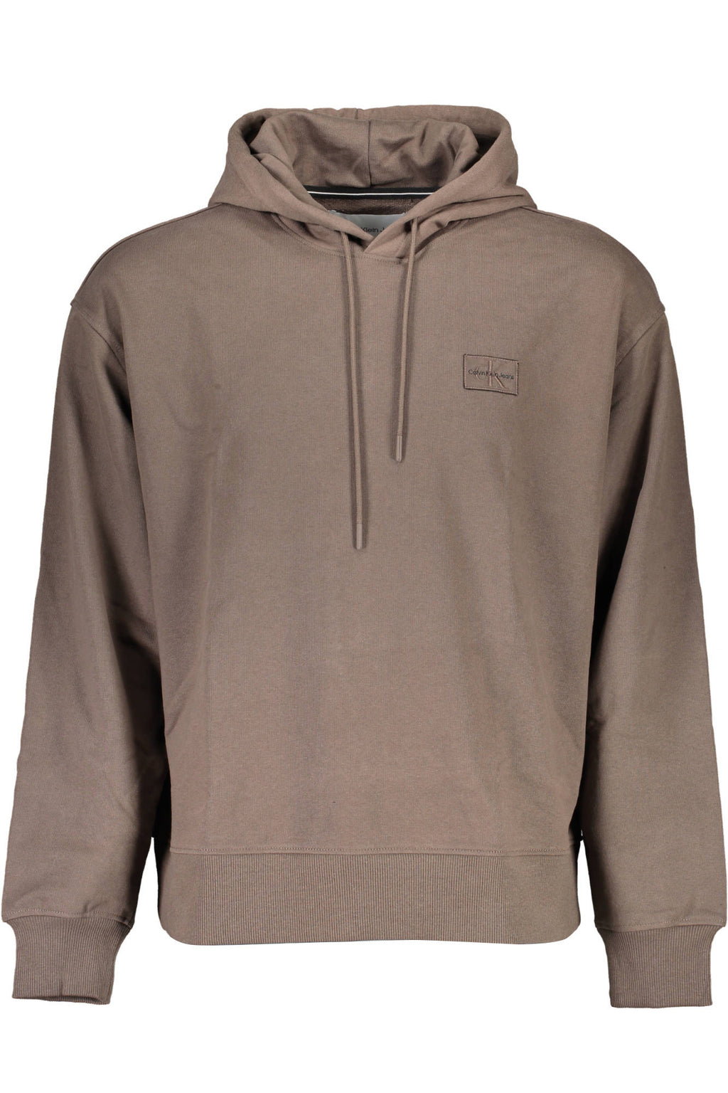 CALVIN KLEIN MEN'S BROWN ZIP-UP SWEATSHIRT 